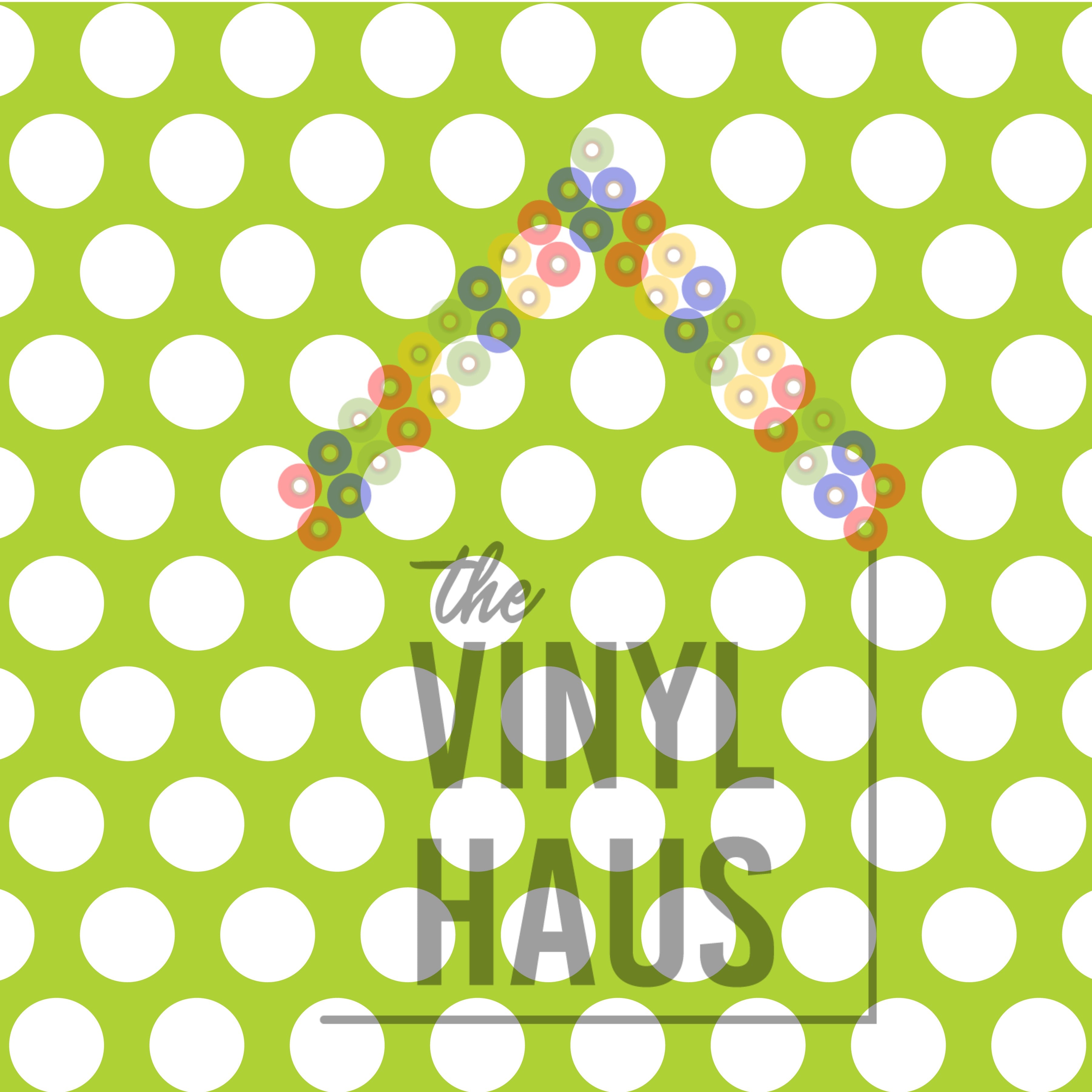 Green Polka Dot Pattern Vinyl 12" x 12" - The Vinyl Haus