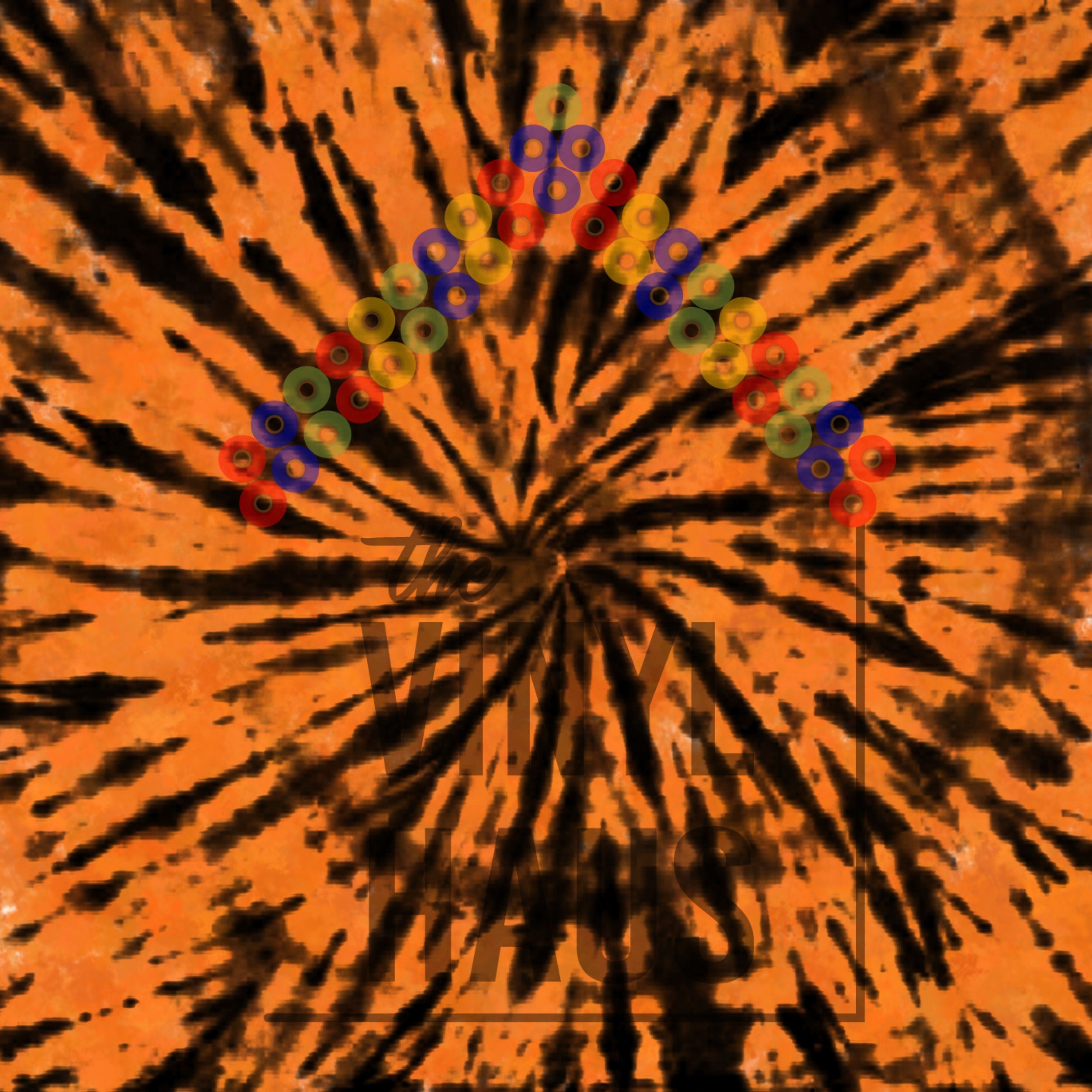 Tie Dye Halloween Pattern Vinyl 12" x 12" - The Vinyl Haus