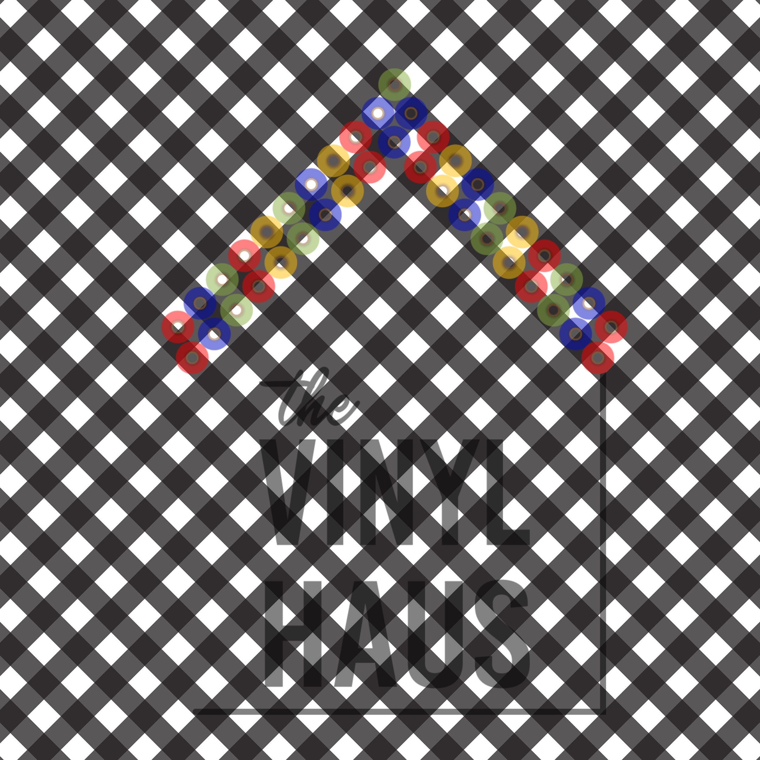 Black Gingham Pattern Vinyl 12" x 12" - The Vinyl Haus