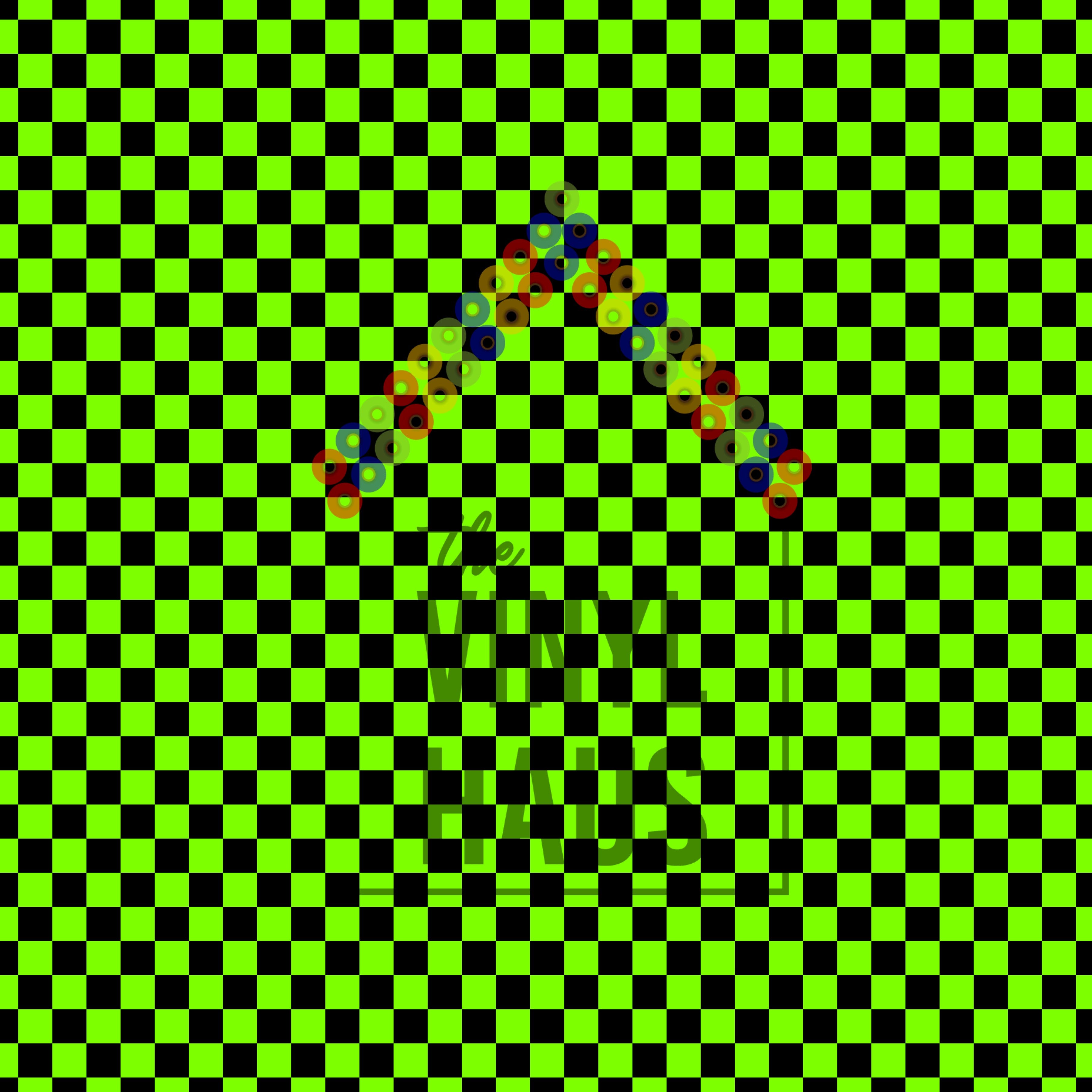 Green and Black Checkered Pattern Vinyl 12" x 12" - The Vinyl Haus