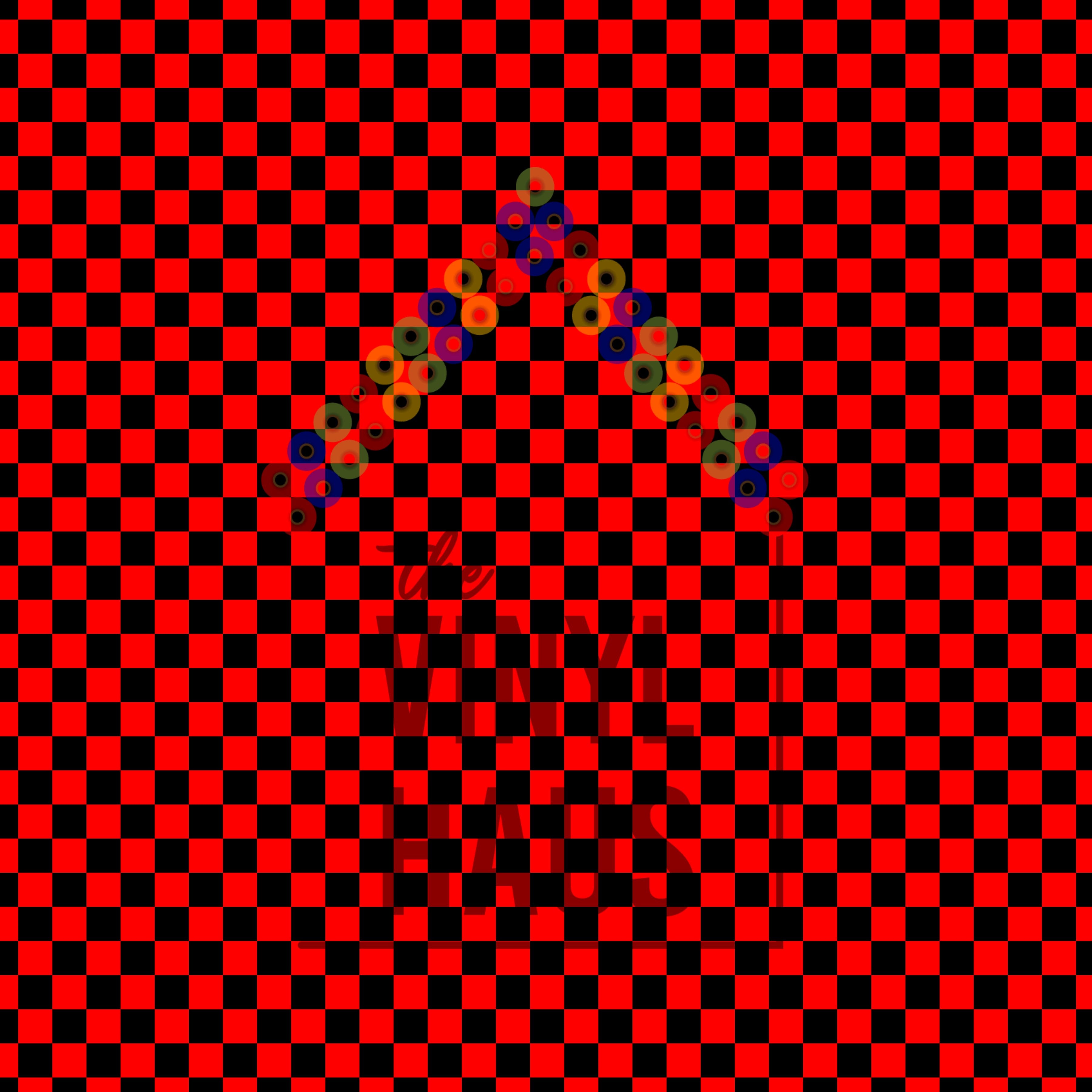 Red and Black Checkered Pattern Vinyl 12" x 12" - The Vinyl Haus