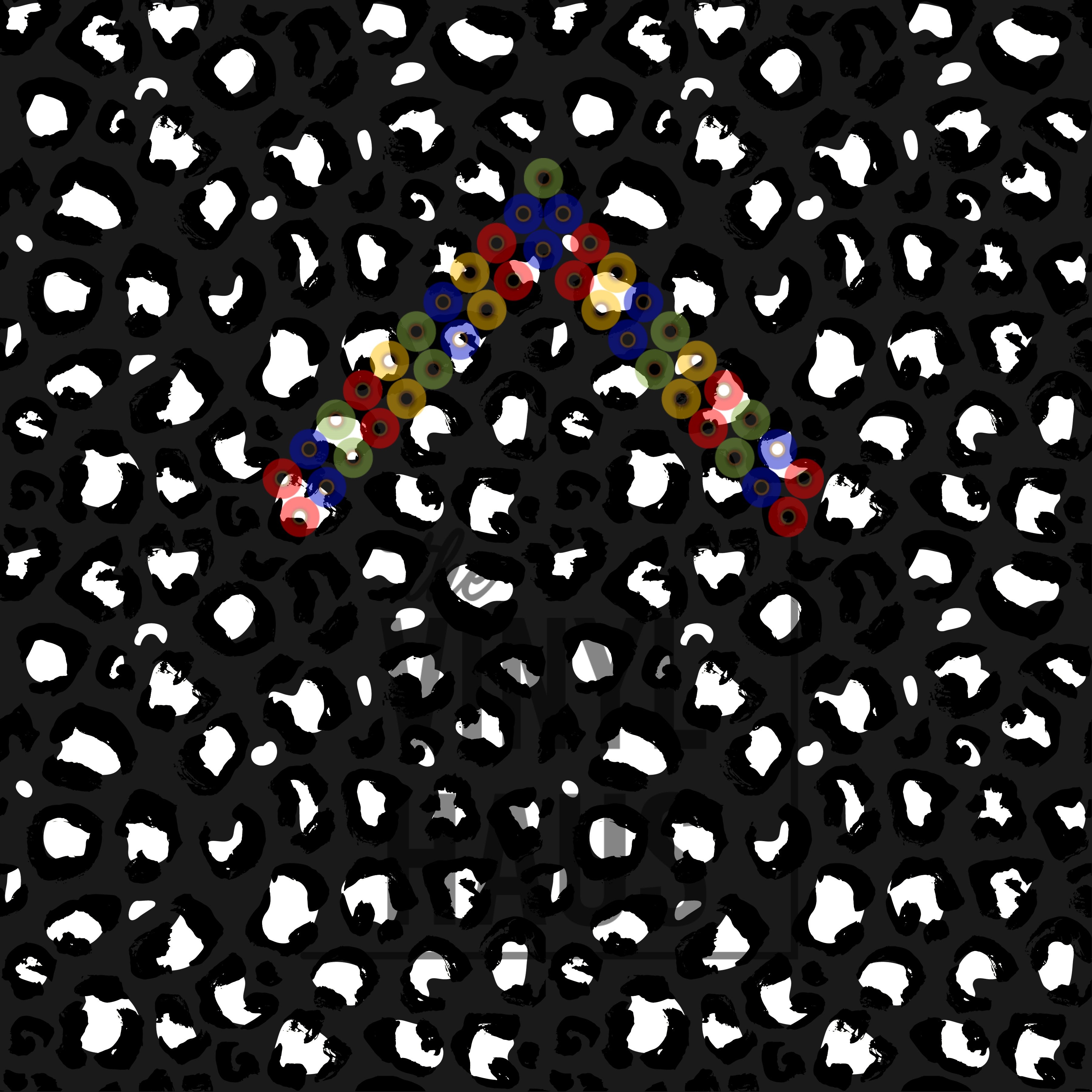 Black Cheetah Print Pattern Vinyl 12" x 12" - The Vinyl Haus