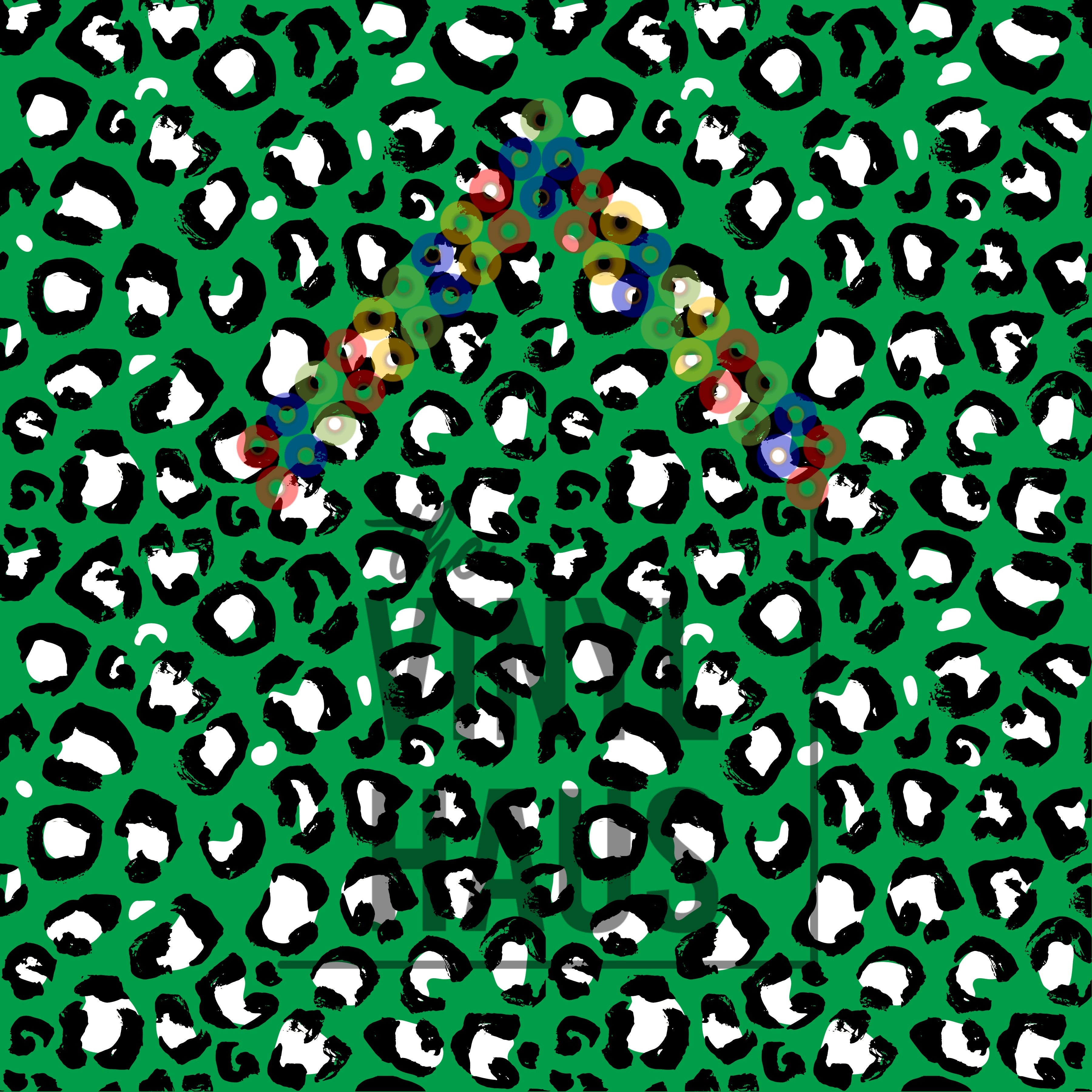 green leopard print background