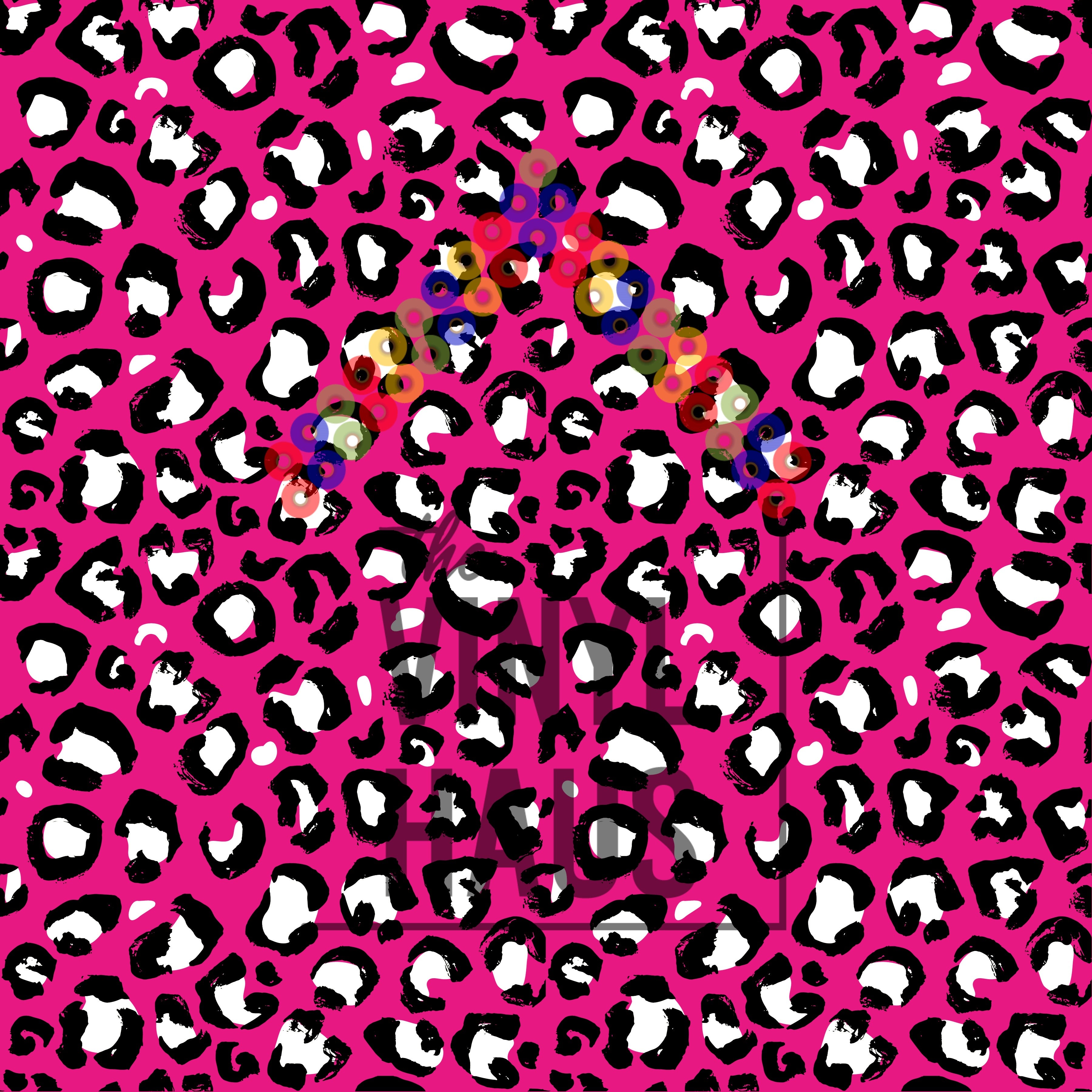 Pink Cheetah Print Pattern Vinyl 12" x 12" - The Vinyl Haus