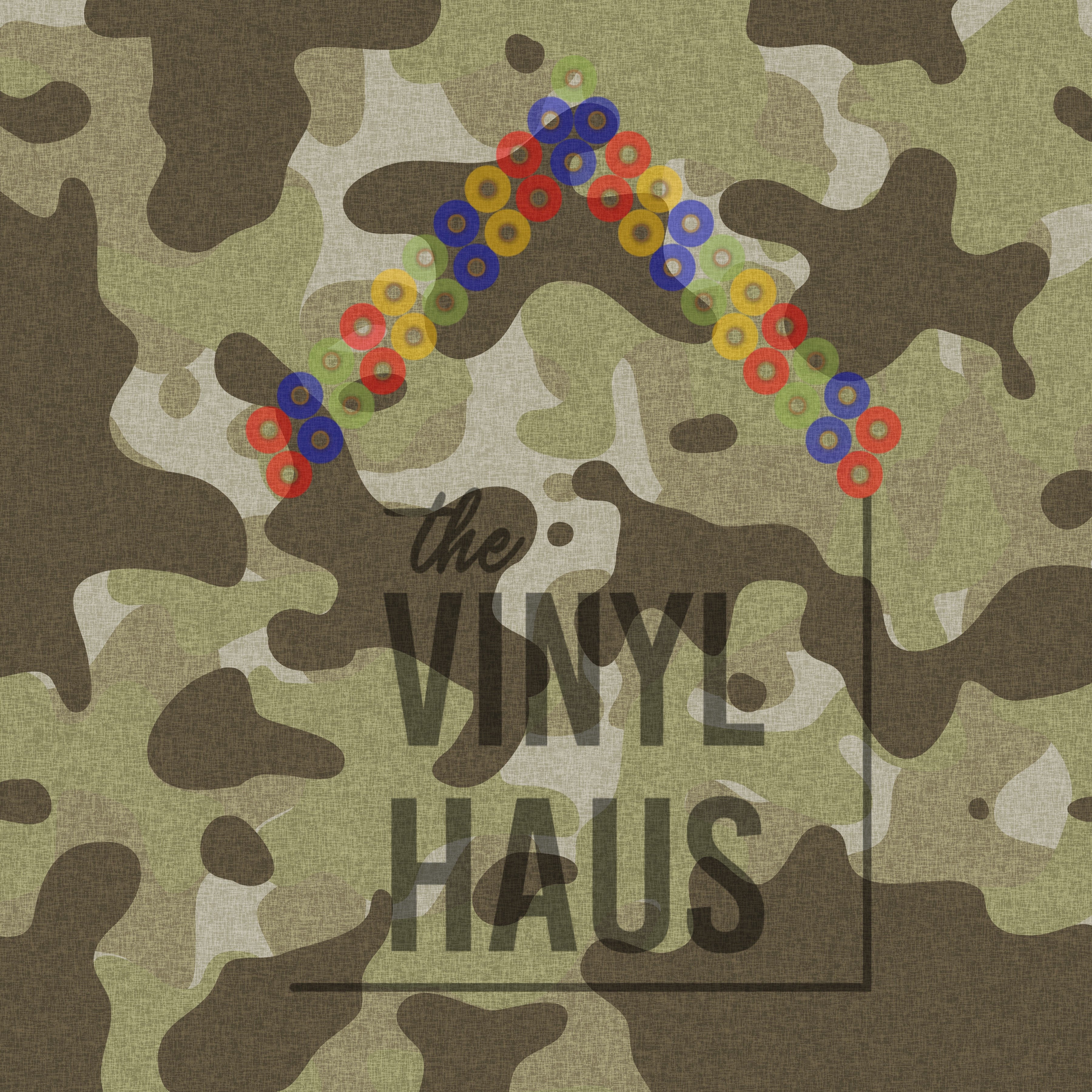 Camouflage Pattern Vinyl 12" x 12" - The Vinyl Haus