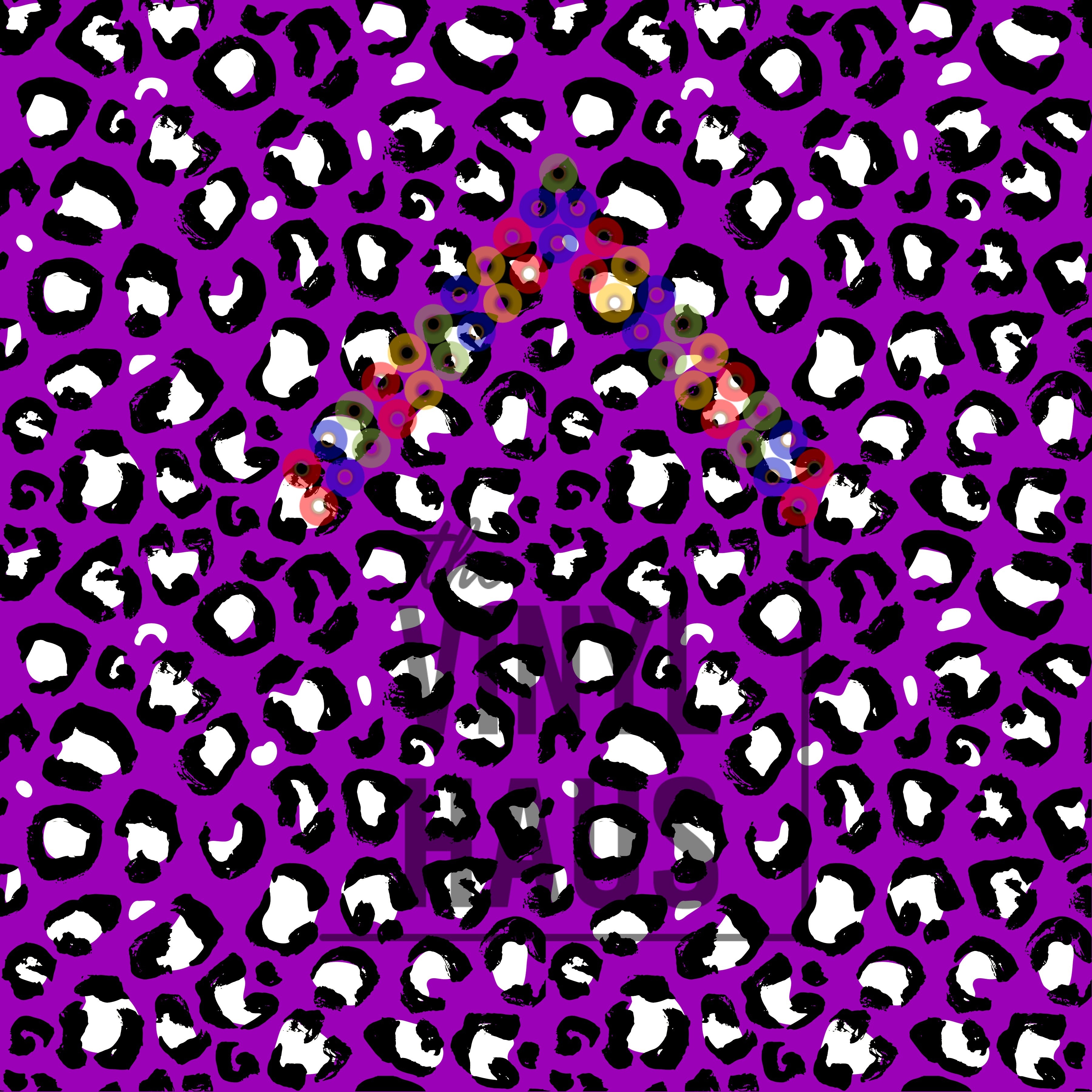 Purple Cheetah Print Pattern Vinyl 12" x 12" - The Vinyl Haus