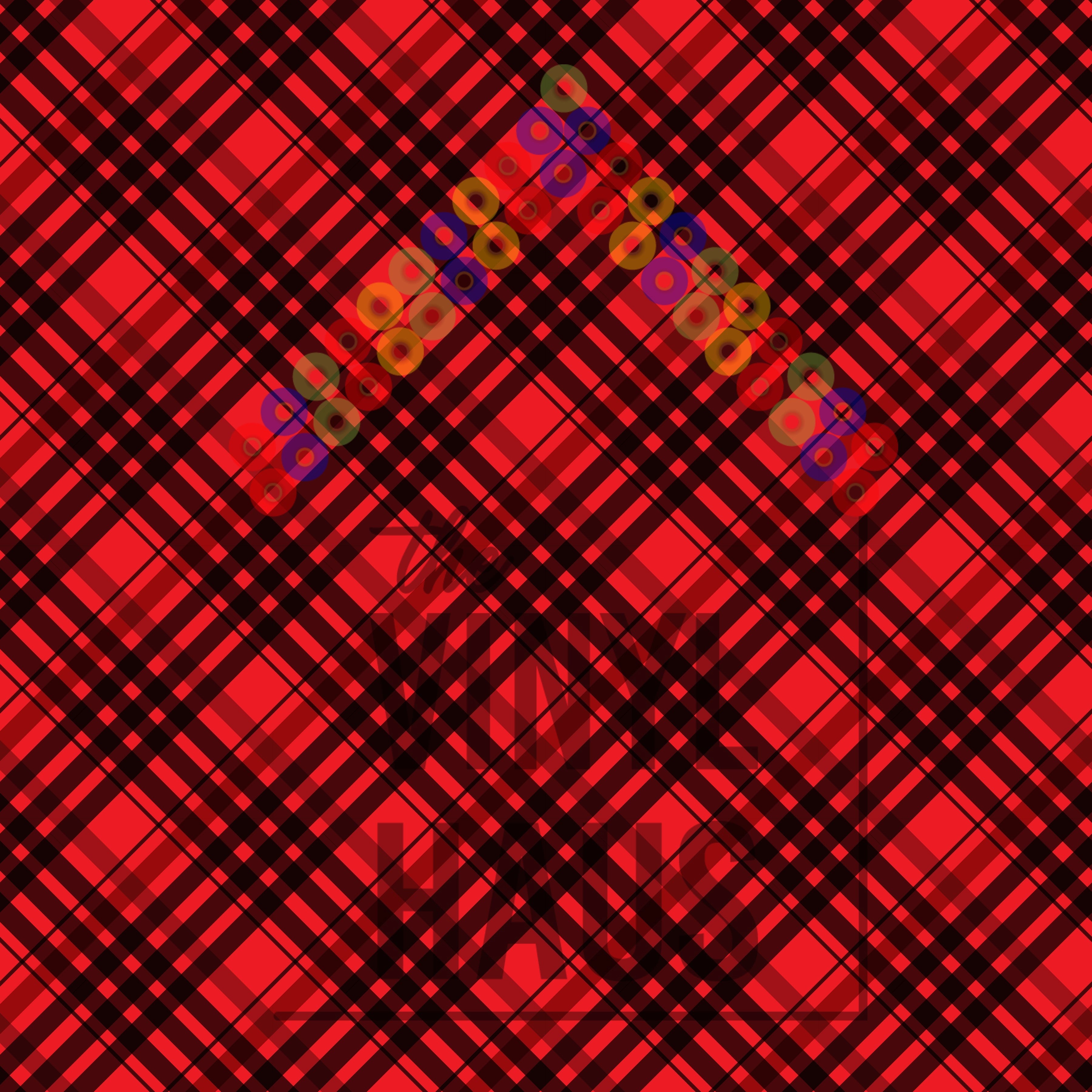 Black and Red Plaid Pattern Vinyl 12" x 12" - The Vinyl Haus