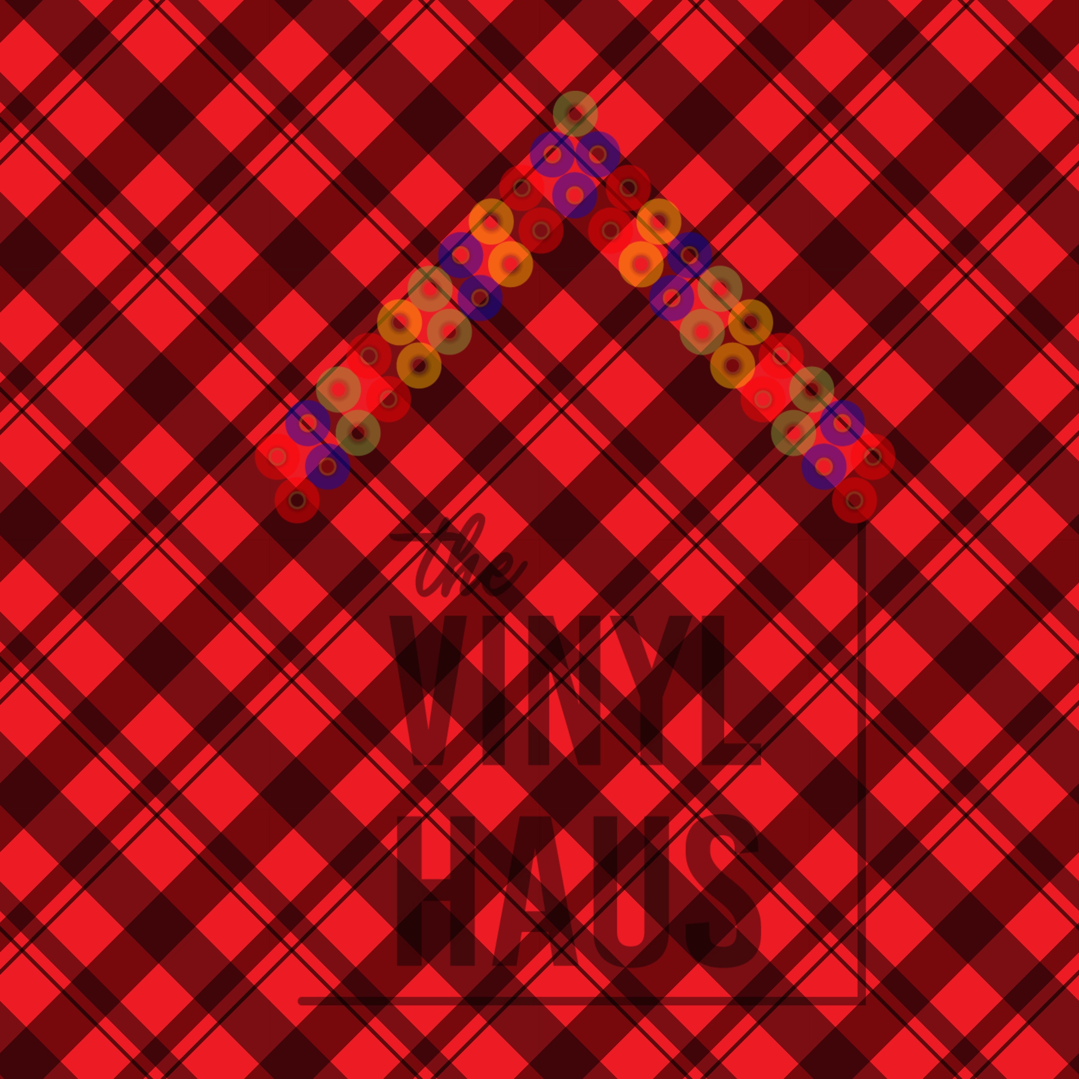 Red Christmas Plaid Pattern Vinyl 12" x 12" - The Vinyl Haus