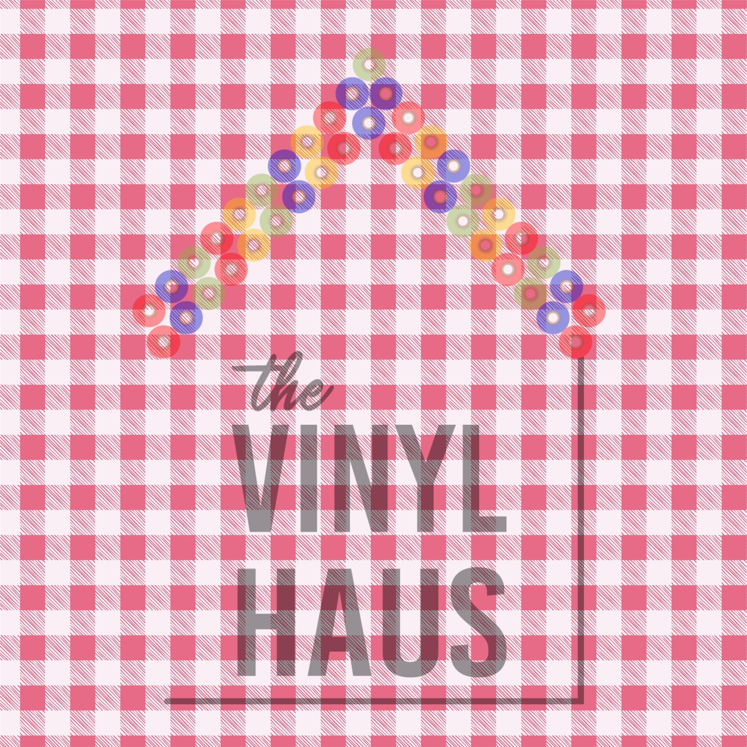 Pink Gingham Pattern Vinyl 12" x 12" - The Vinyl Haus