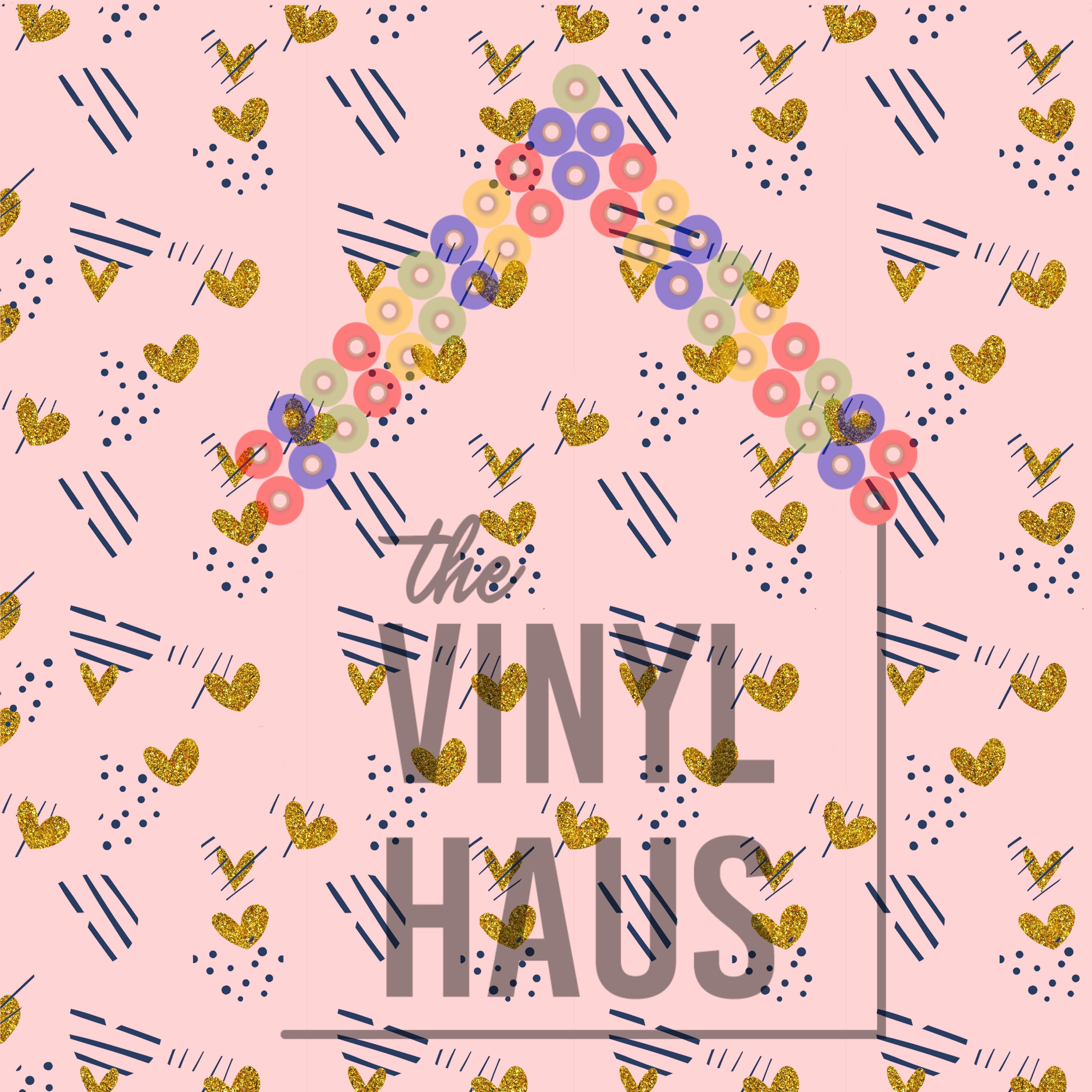 Valentine Hearts Pattern Vinyl 12" x 12" - The Vinyl Haus