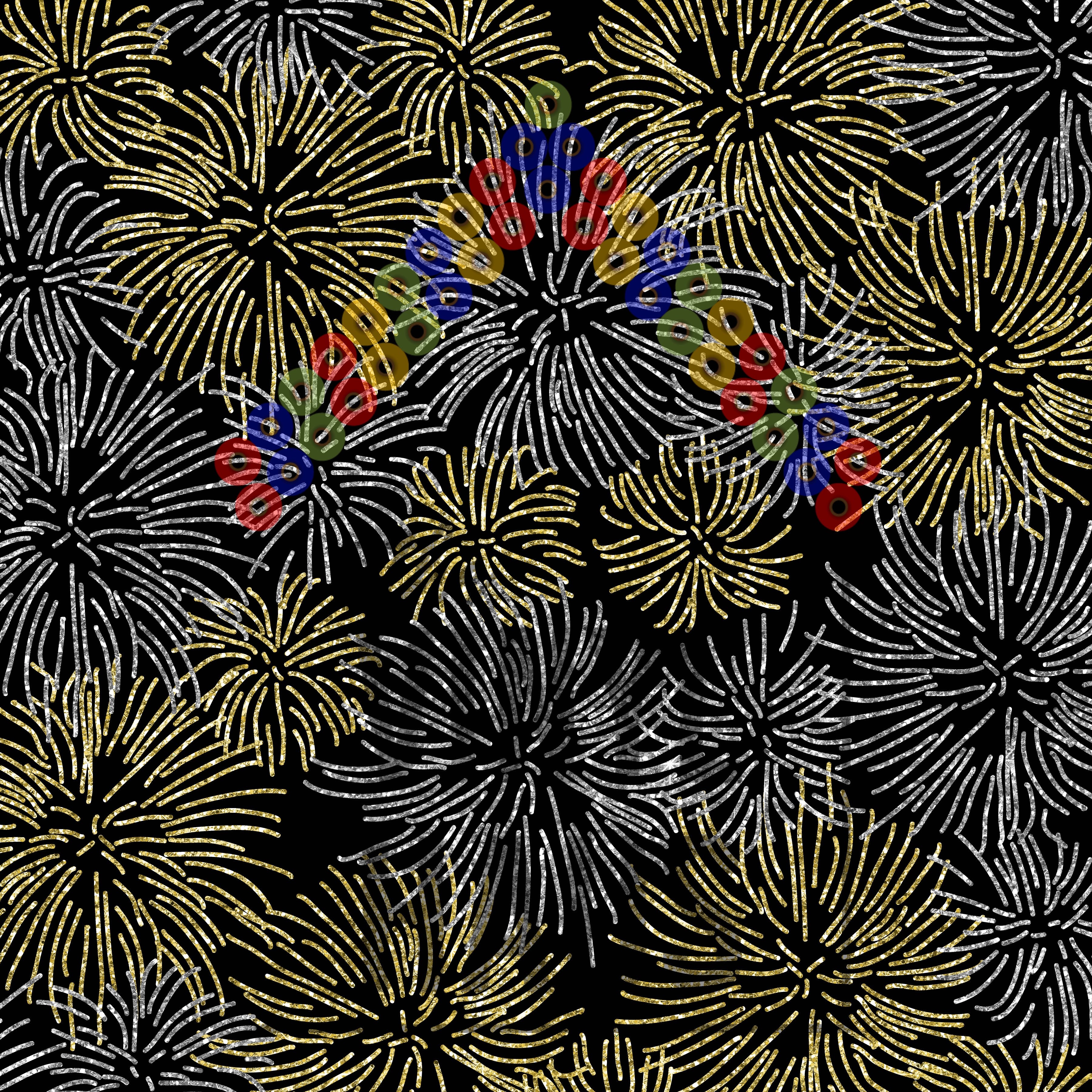 Glitter Fireworks Pattern Vinyl 12" x 12" - The Vinyl Haus