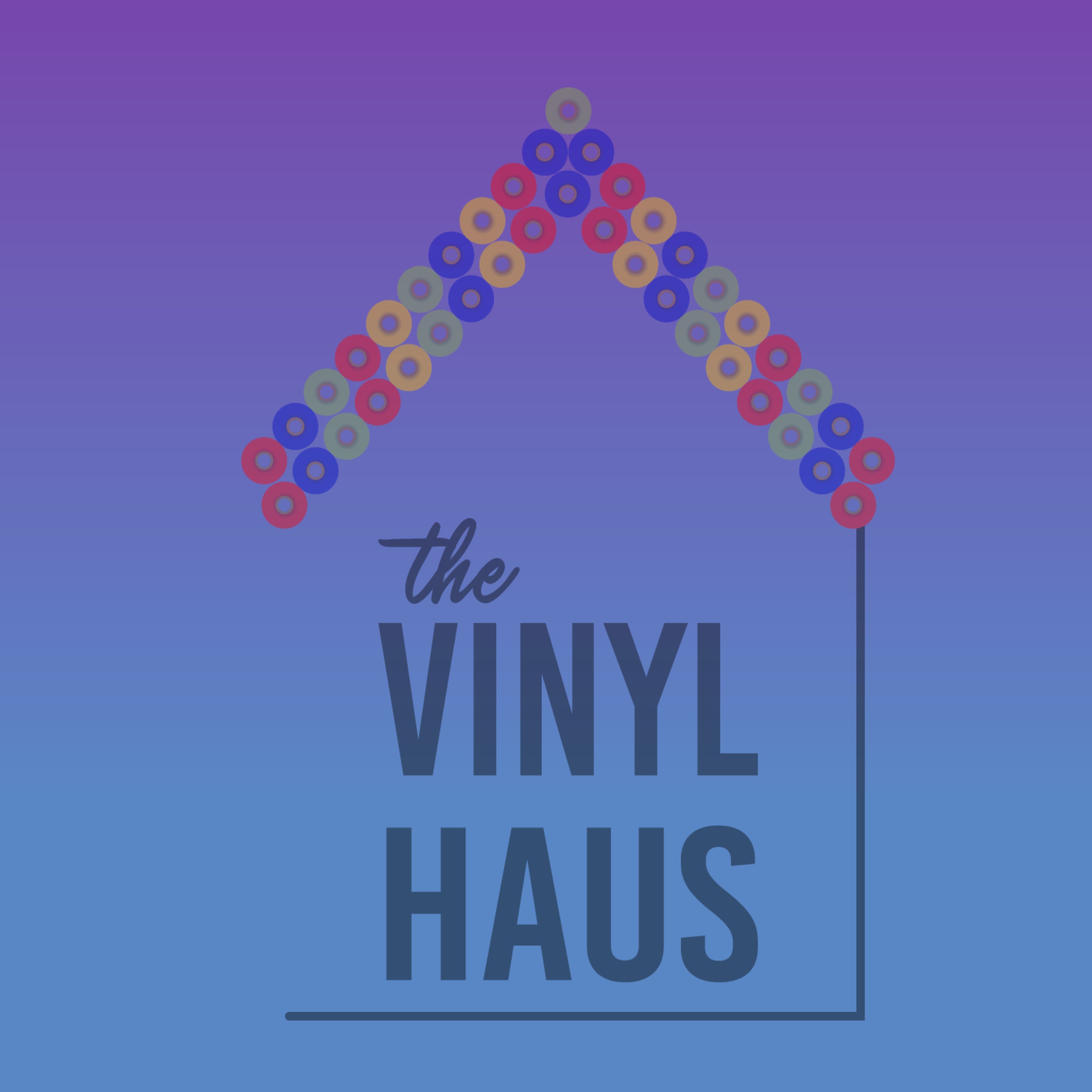 Blue/Purple Ombre Pattern Vinyl 12" x 12" - The Vinyl Haus