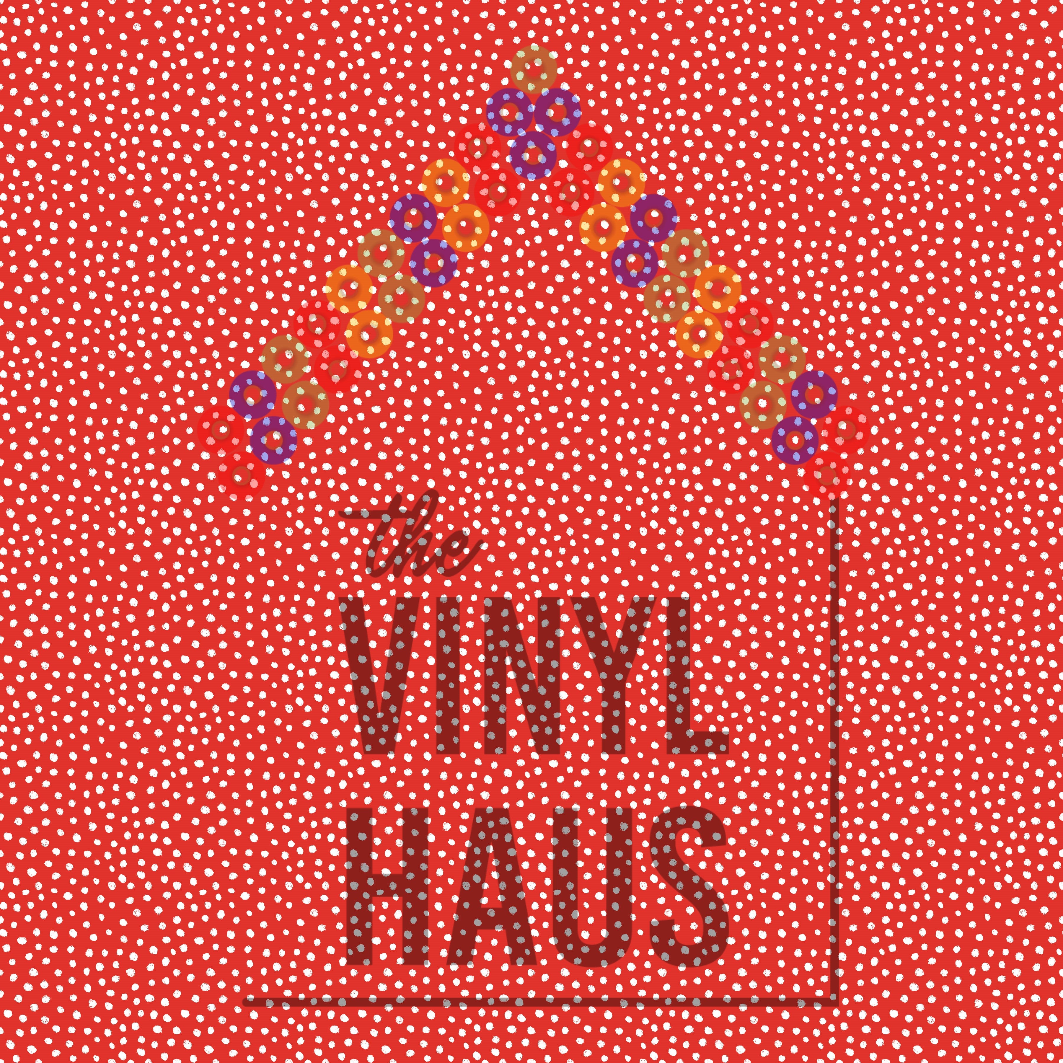 Red and White Polka Dot Pattern Vinyl 12" x 12" - The Vinyl Haus