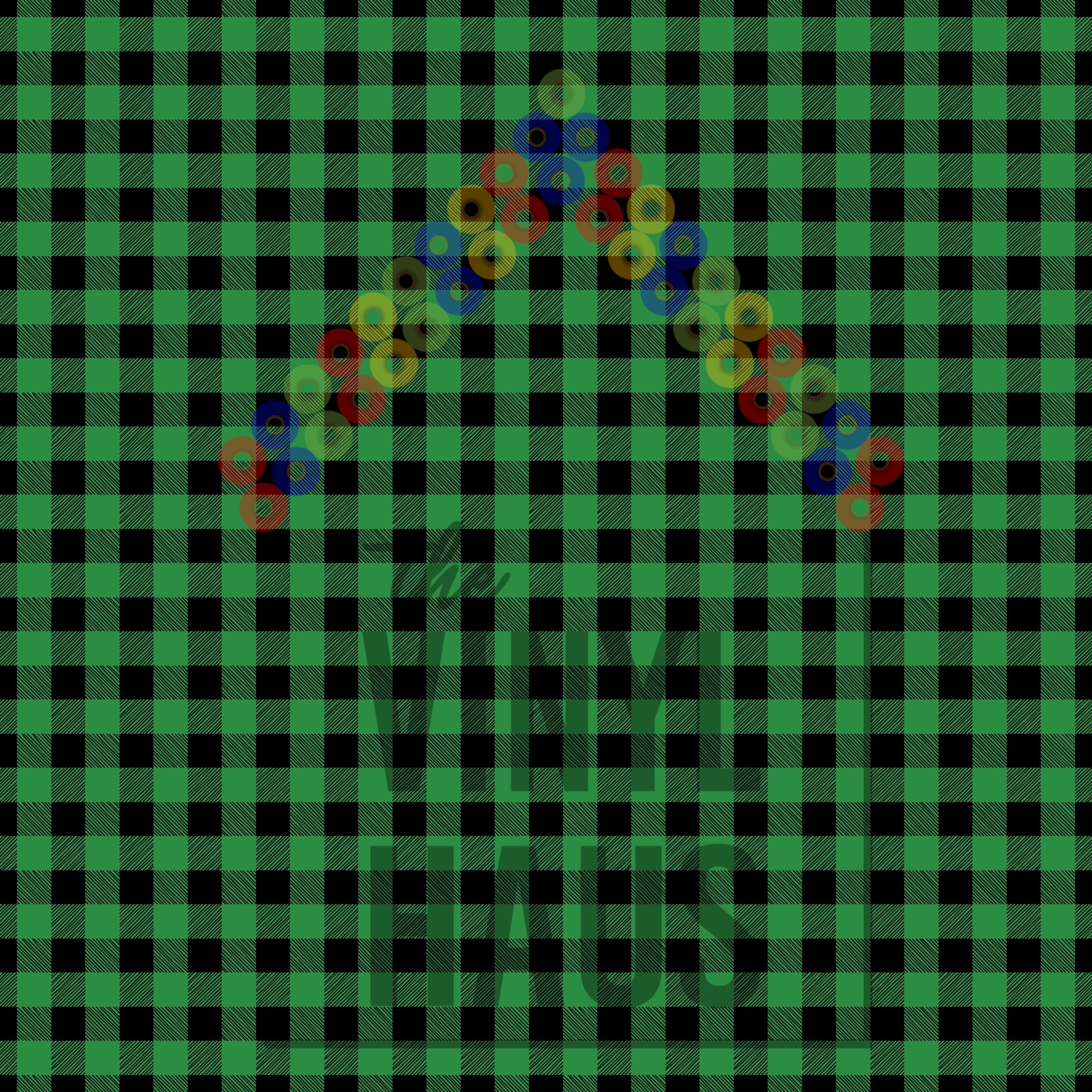Green and Black Buffalo Plaid Pattern Vinyl 12" x 12" - The Vinyl Haus
