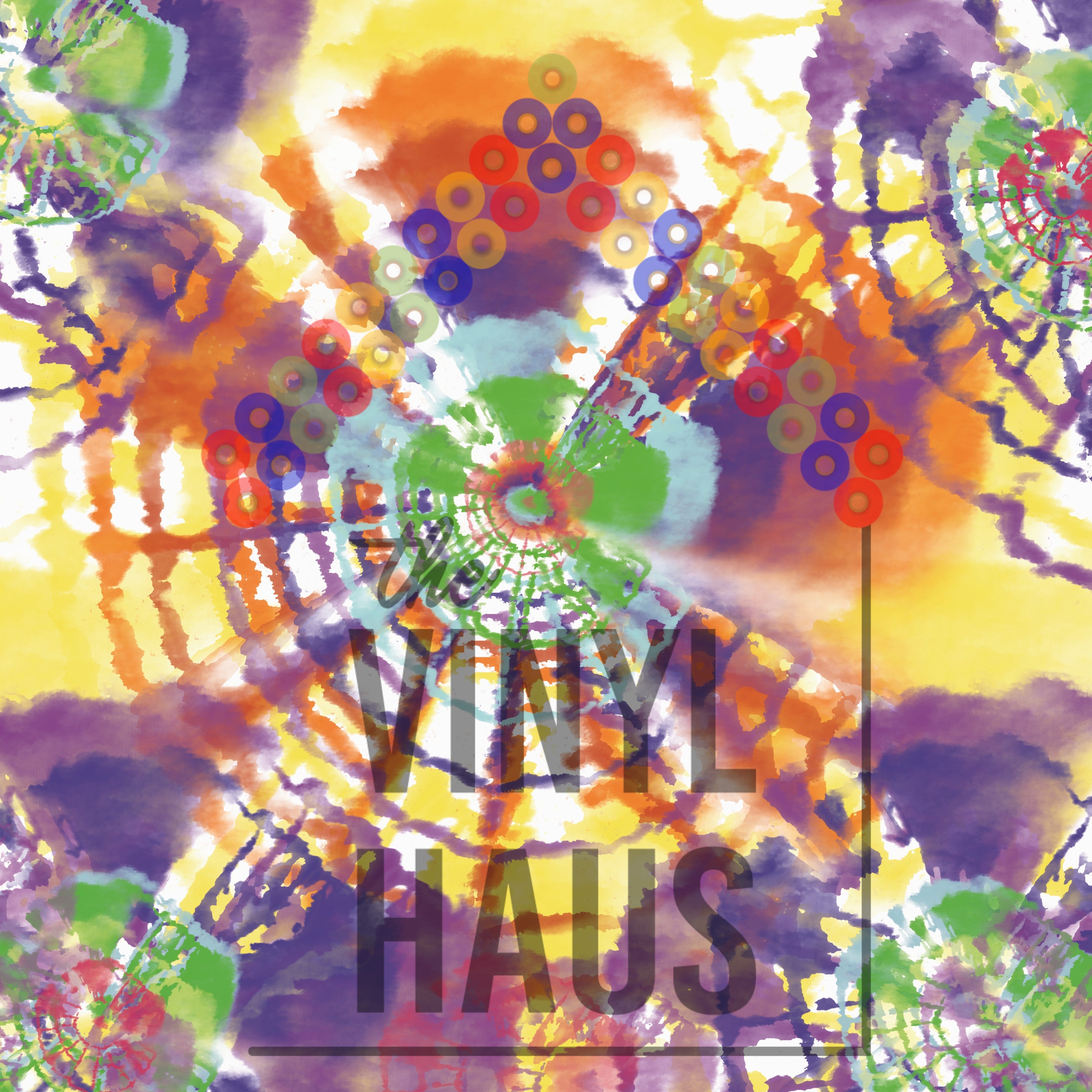 Tie Dye Multi Color Background Pattern Vinyl 12" x 12" - The Vinyl Haus