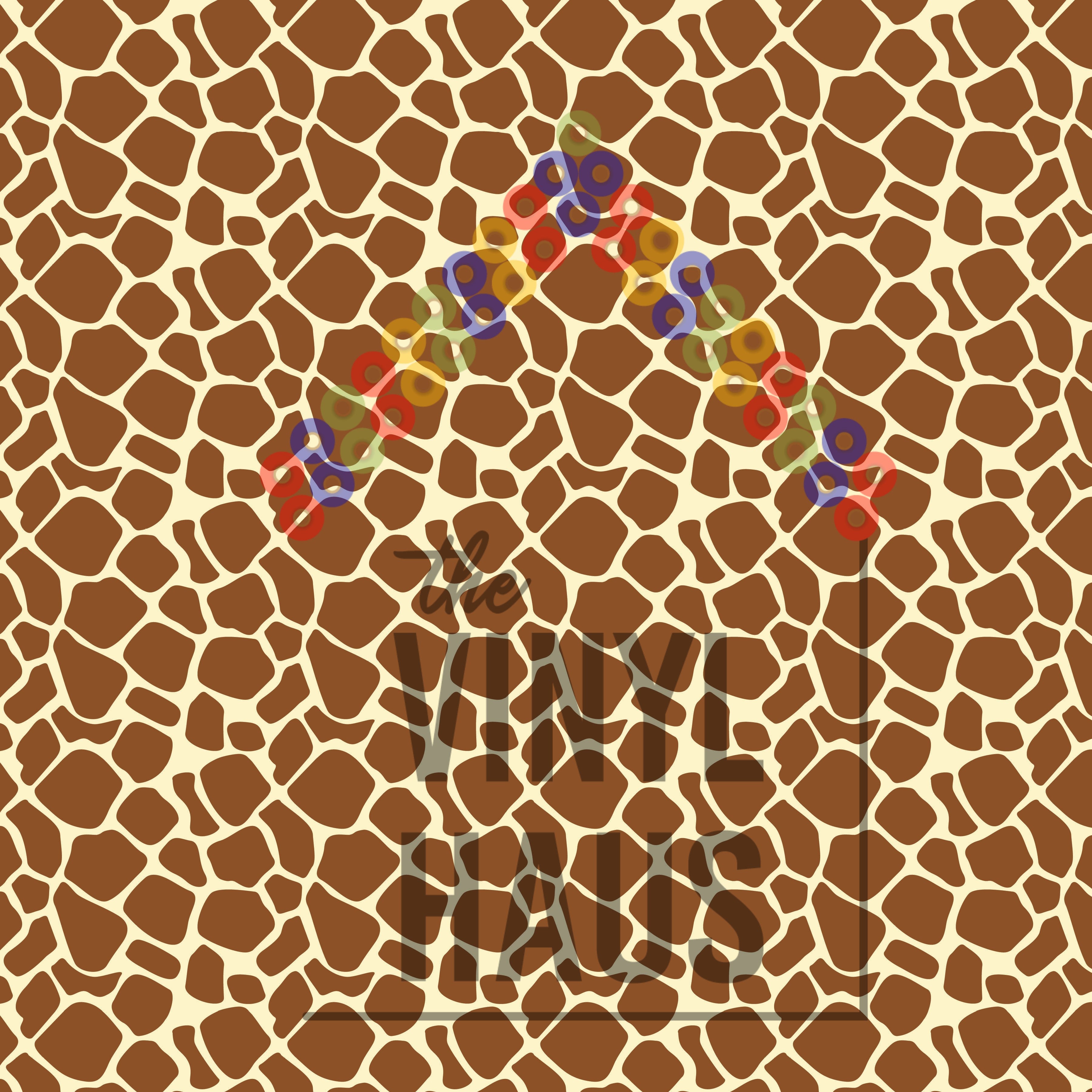 Giraffe Pattern Vinyl 12" x 12" - The Vinyl Haus