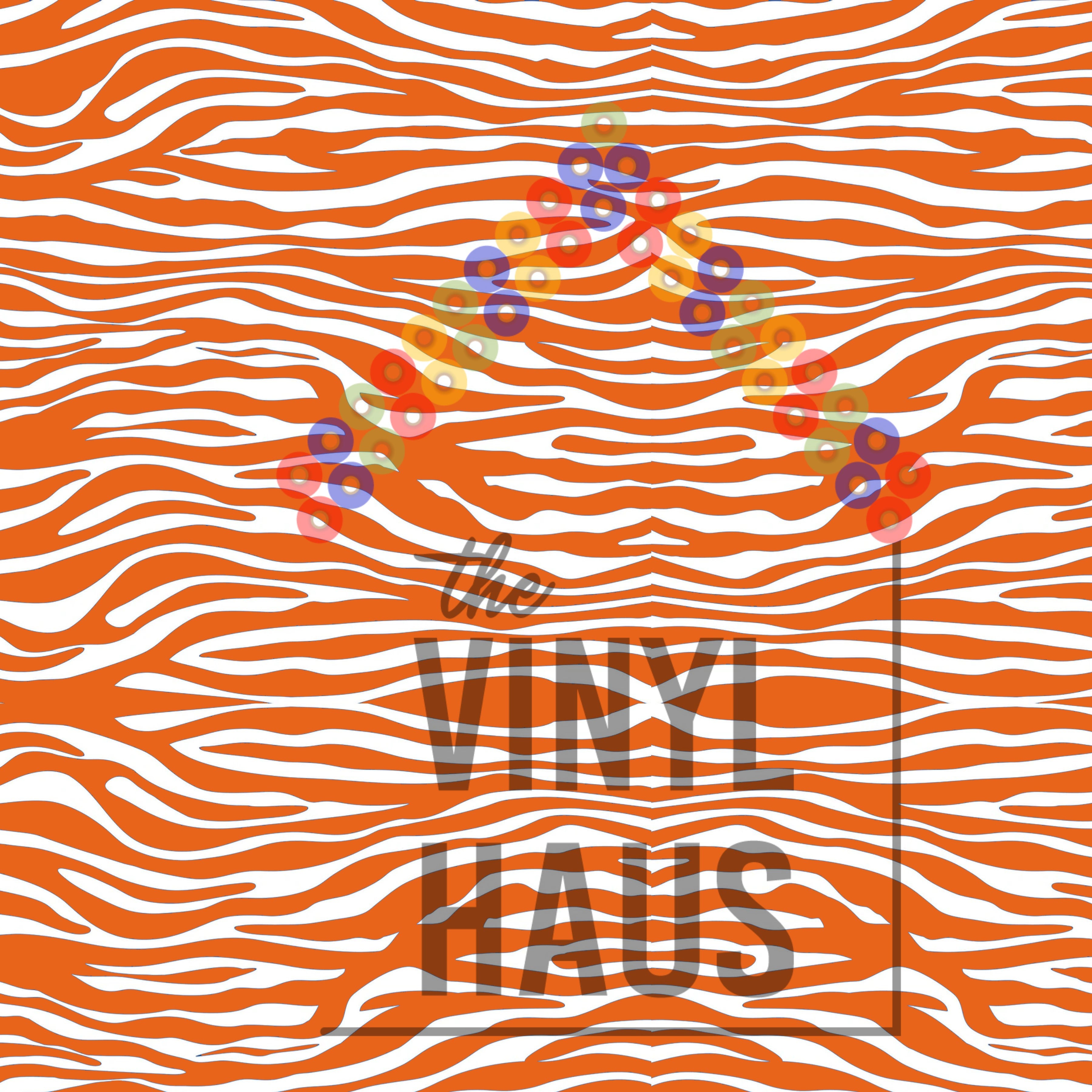 Orange Tiger Pattern Vinyl 12" x 12" - The Vinyl Haus