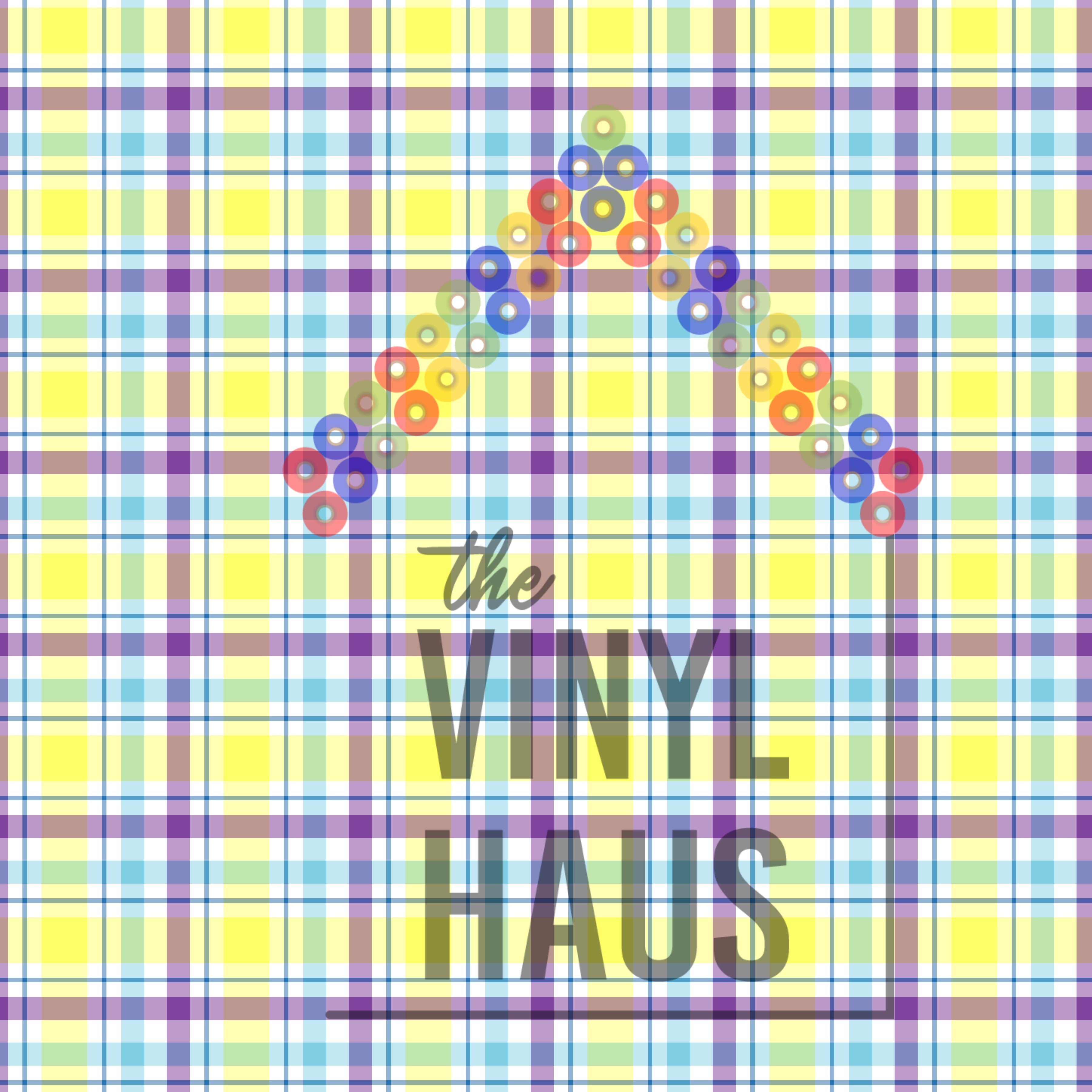 Spring Plaid Pattern Vinyl 12" x 12" - The Vinyl Haus