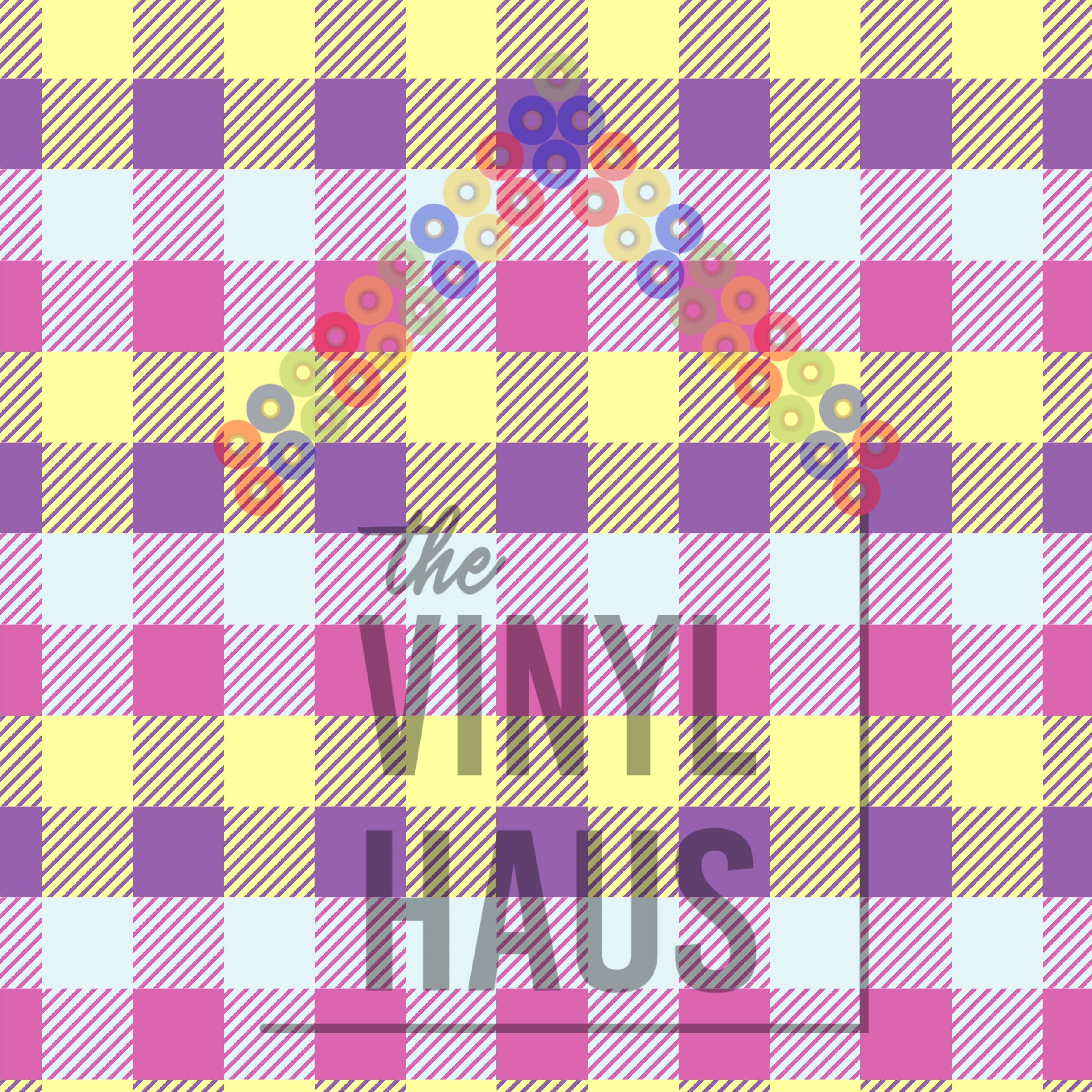 Spring Plaid Pattern Vinyl 12" x 12" - The Vinyl Haus
