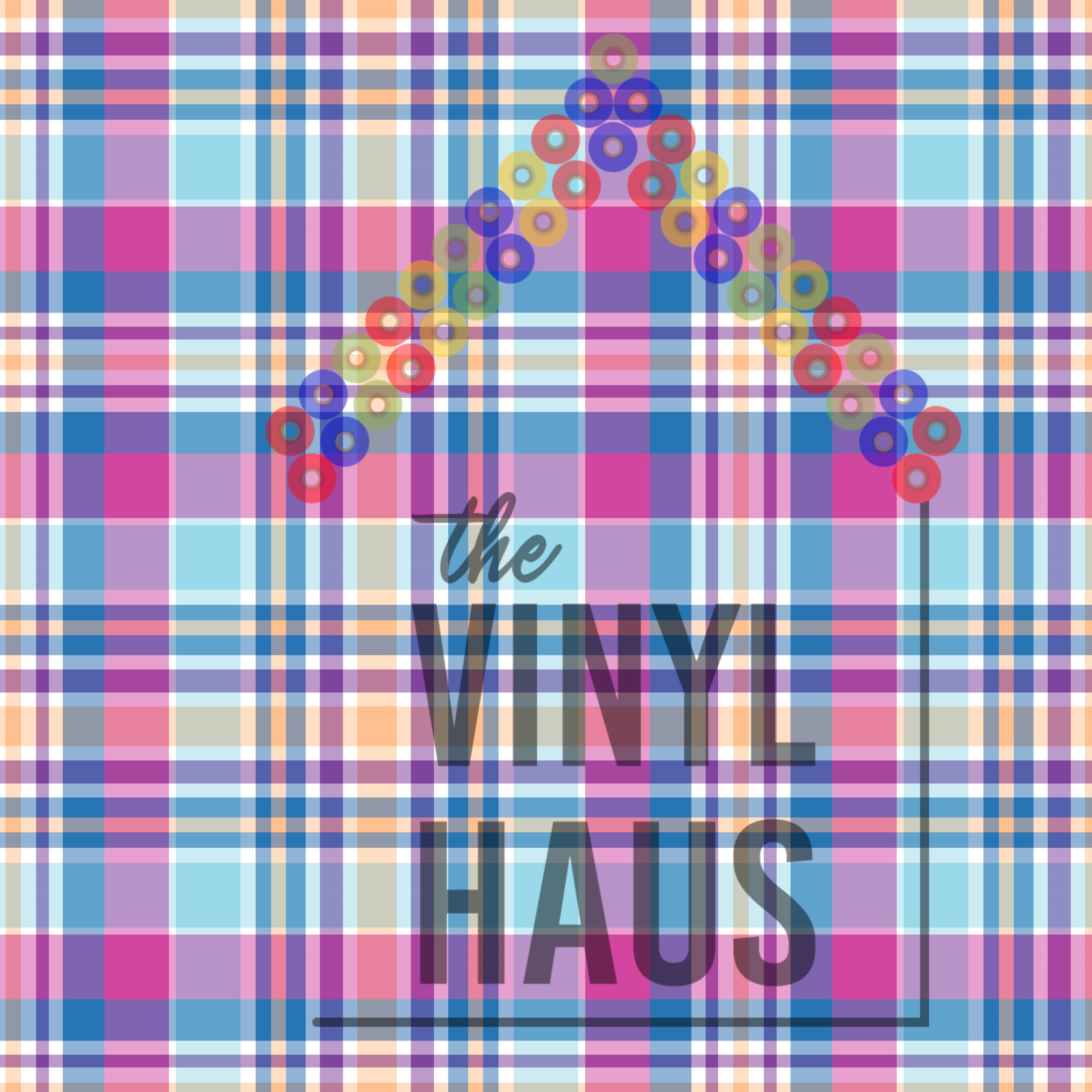 Spring Plaid Pattern Vinyl 12" x 12" - The Vinyl Haus