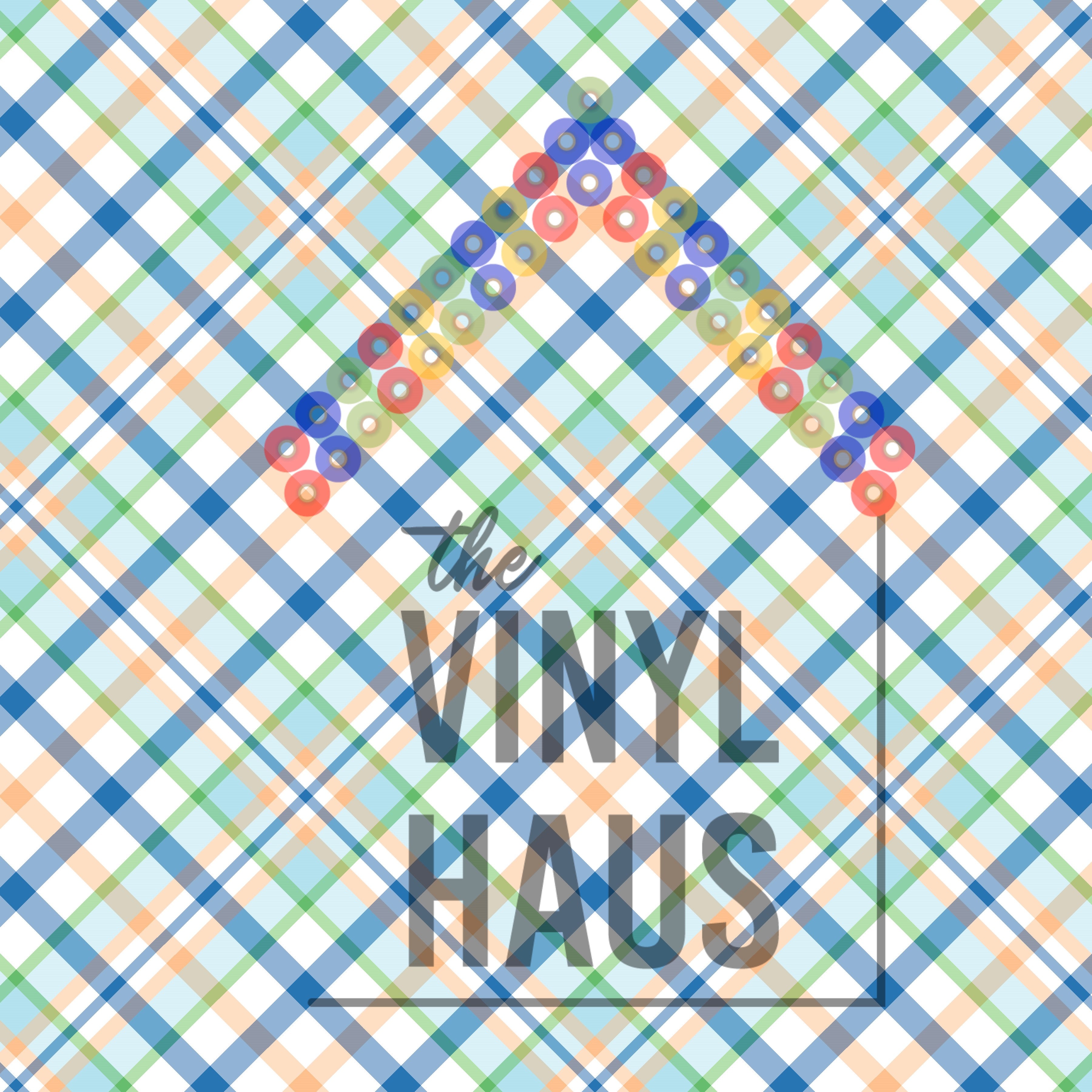 Spring Plaid Pattern Vinyl 12" x 12" - The Vinyl Haus