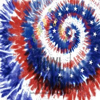 4th Of July Tie Dye Pattern Vinyl 12" x 9" - The Vinyl Haus