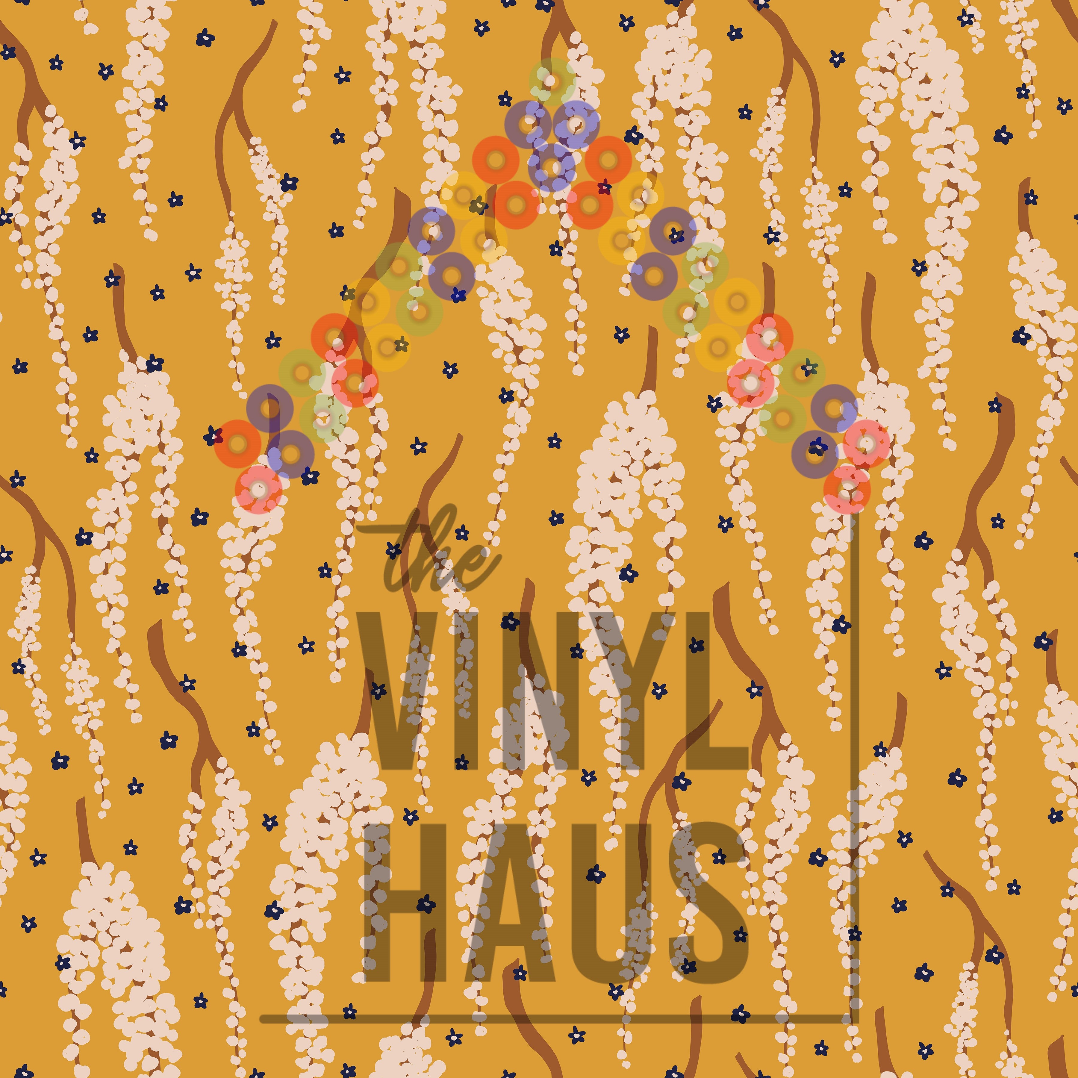 Floral Background Pattern Vinyl 12" x 12" - The Vinyl Haus