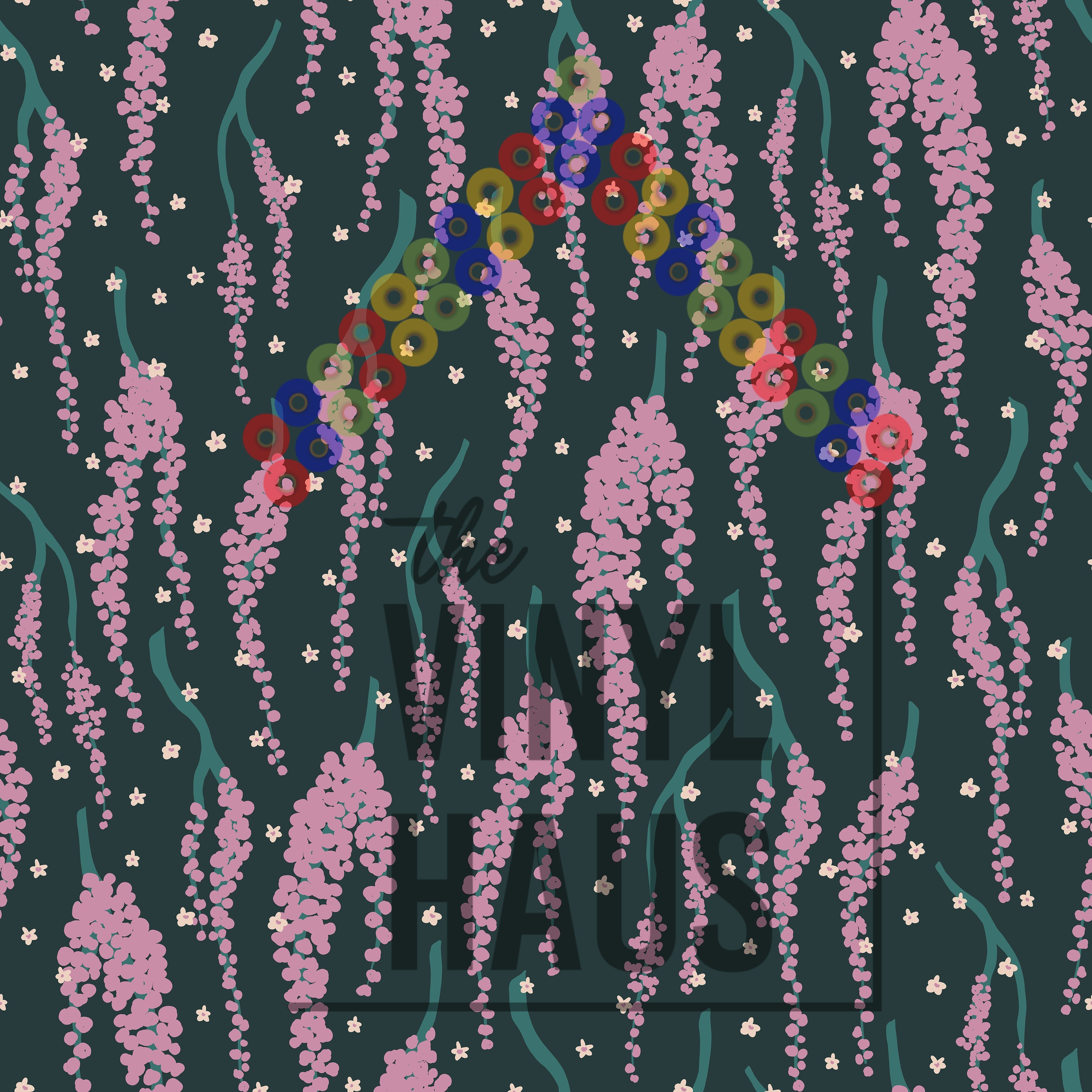 Floral Background Pattern Vinyl 12" x 12" - The Vinyl Haus