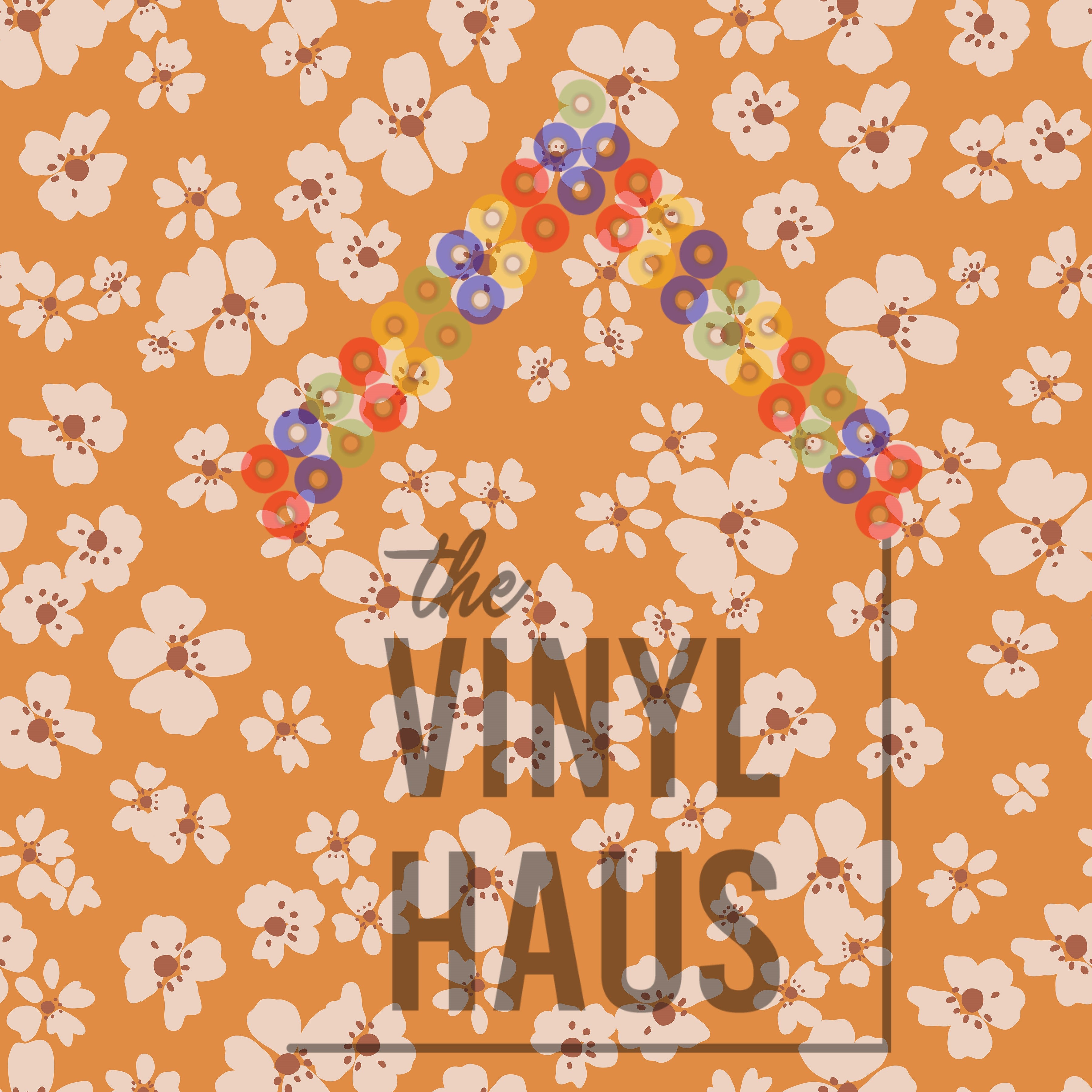 Floral Background Pattern Vinyl 12" x 12" - The Vinyl Haus