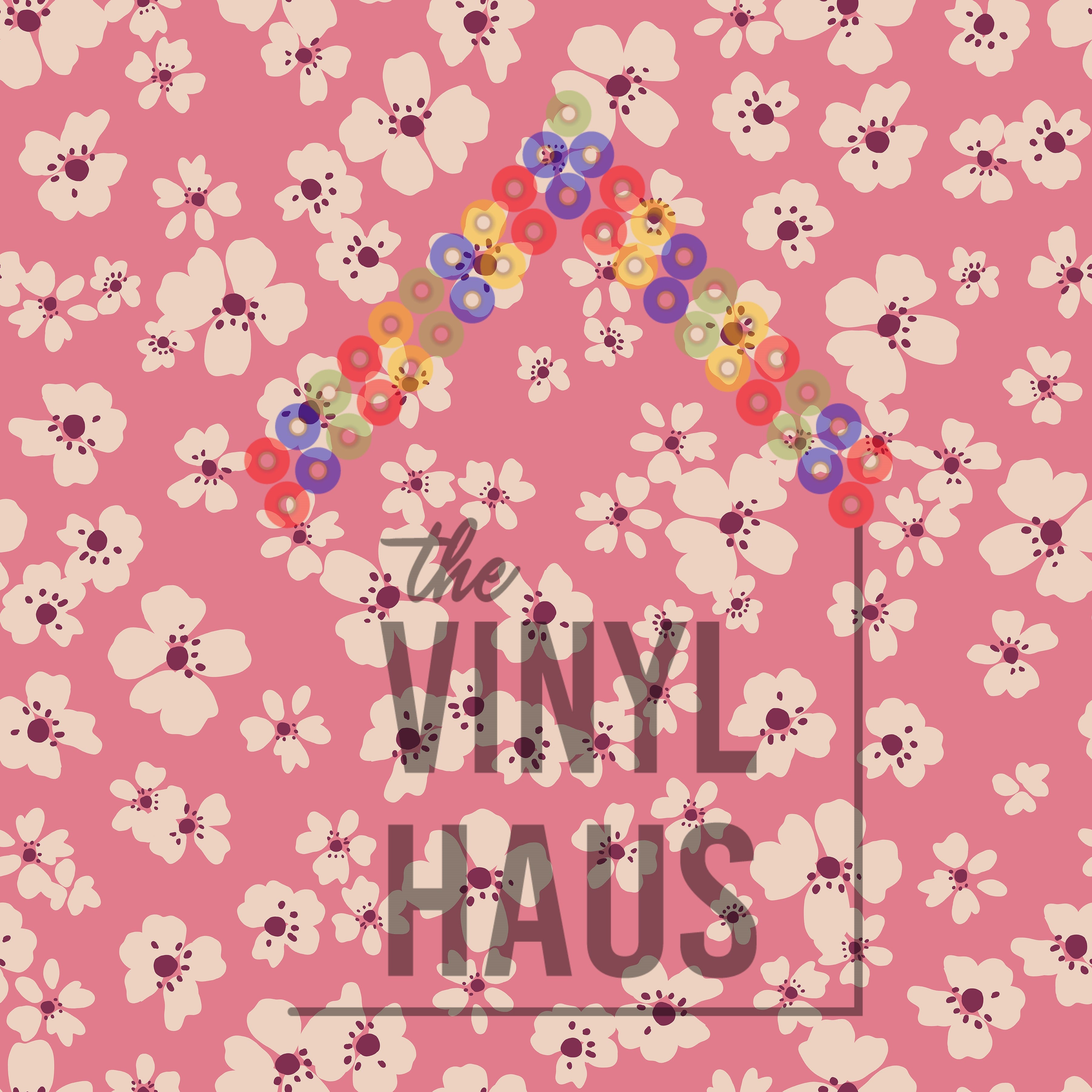 Floral background Pattern Vinyl 12" x 12" - The Vinyl Haus