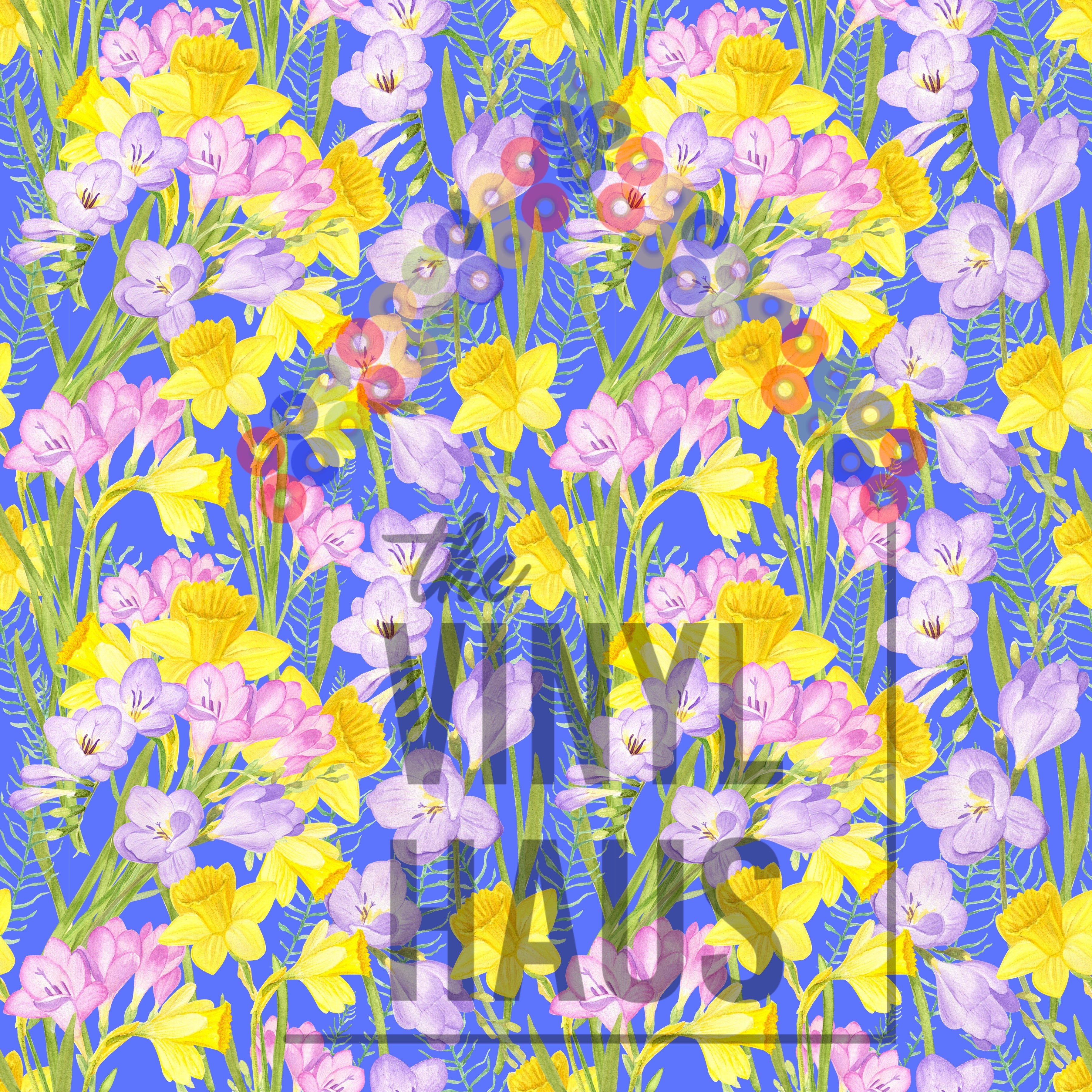 Floral background Pattern Vinyl 12" x 12" - The Vinyl Haus