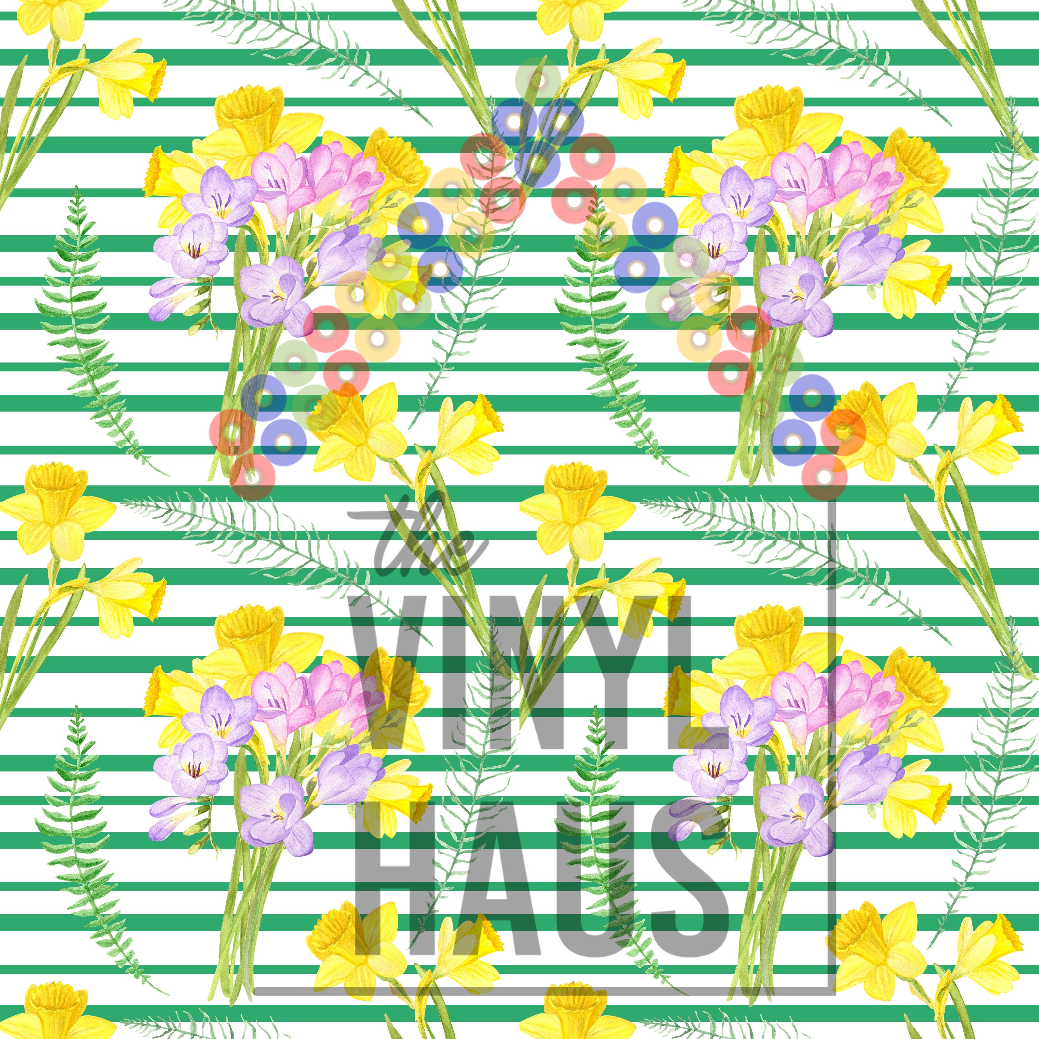 Floral Background Pattern Vinyl 12" x 12" - The Vinyl Haus