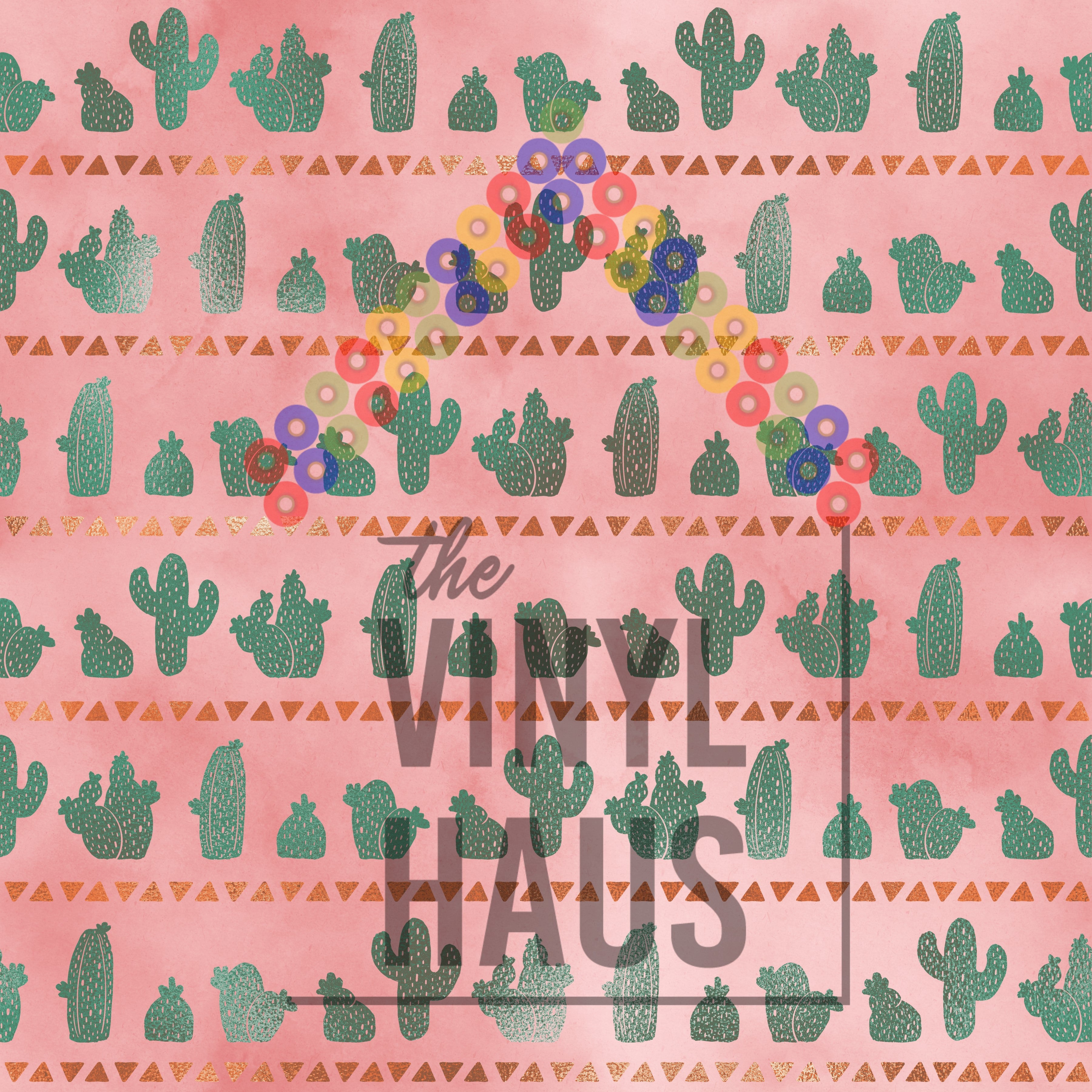 Cactus Pattern Vinyl 12" x 12" - The Vinyl Haus