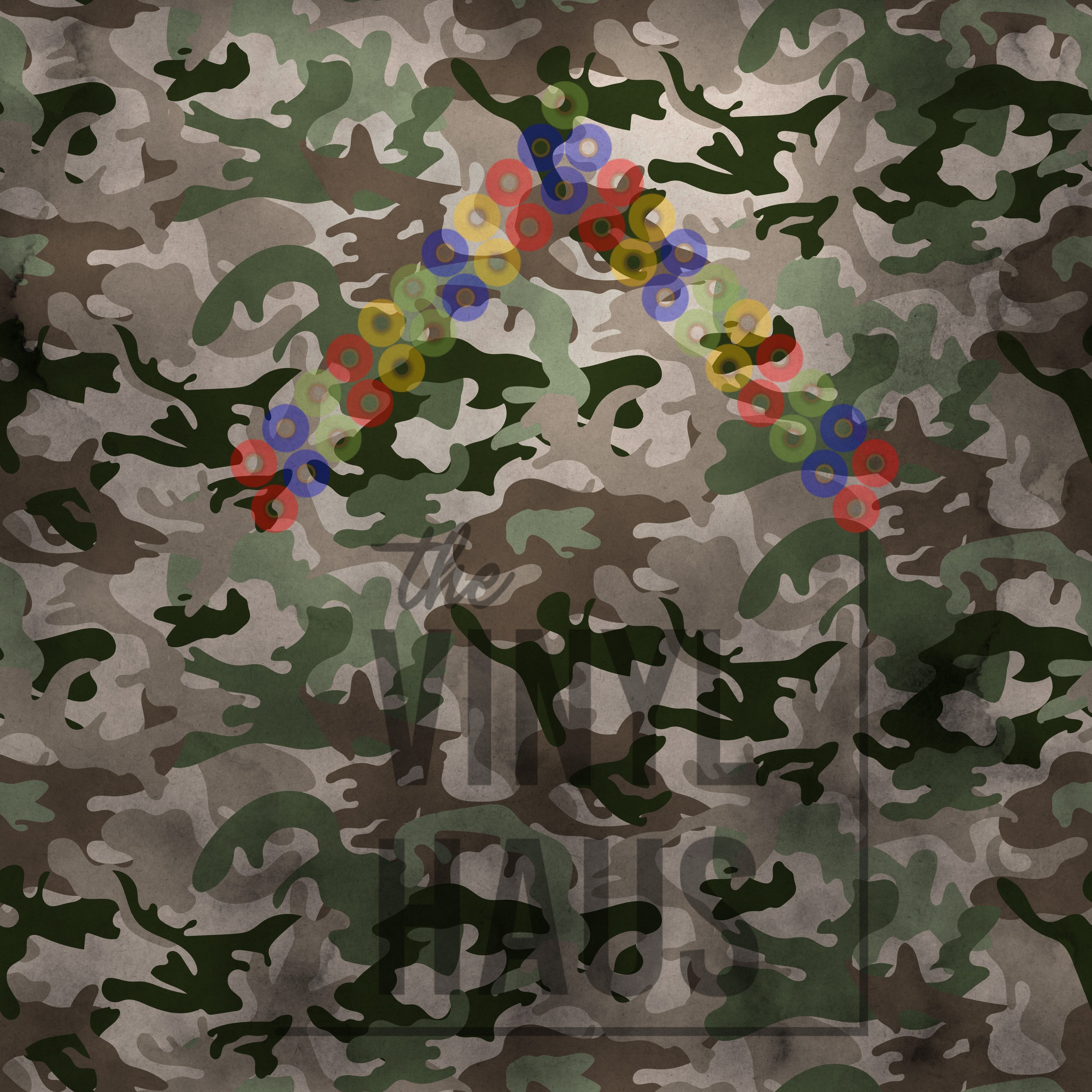 Camouflage Pattern Vinyl 12" x 12" - The Vinyl Haus