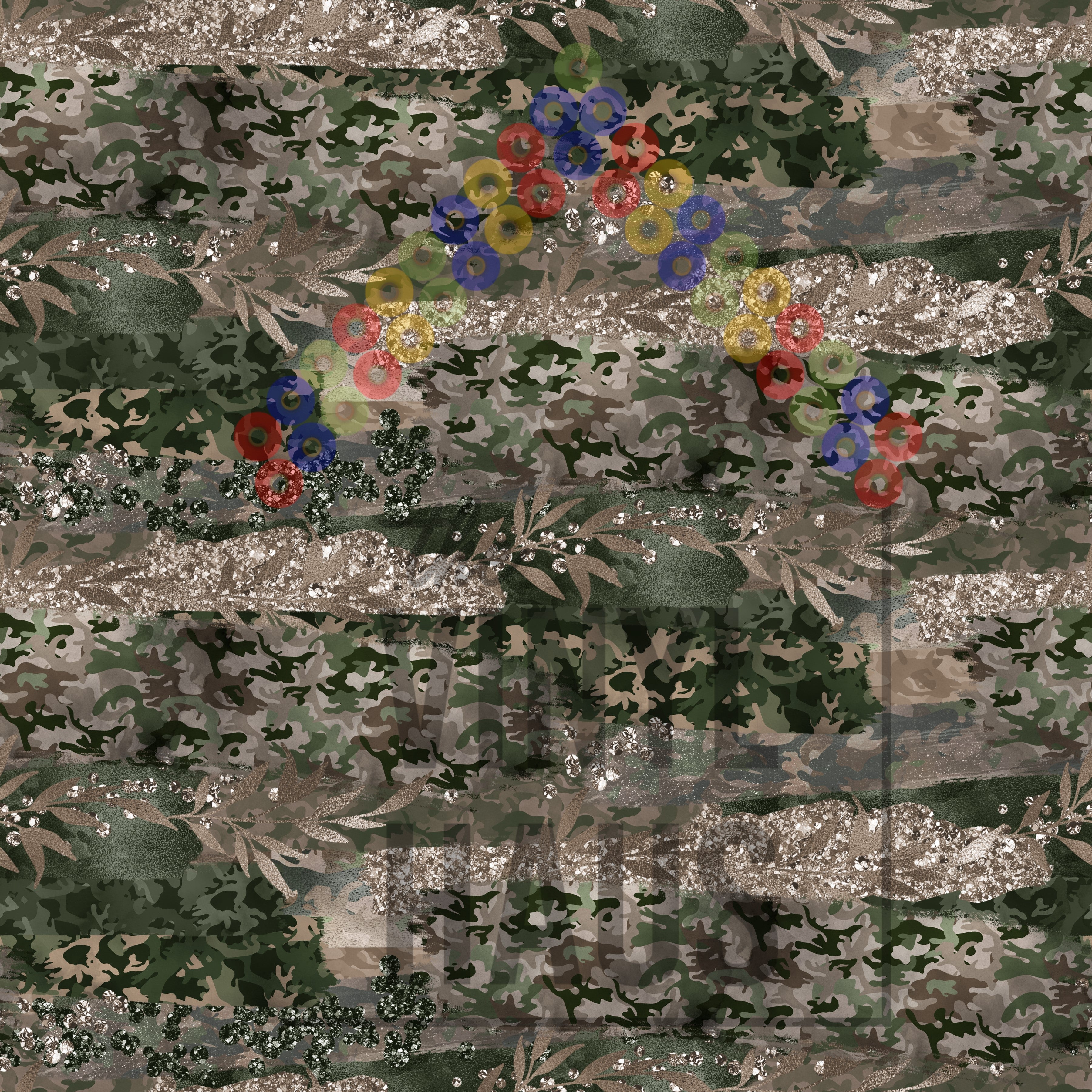 Camouflage Brushstroke Pattern Vinyl 12" x 12" - The Vinyl Haus