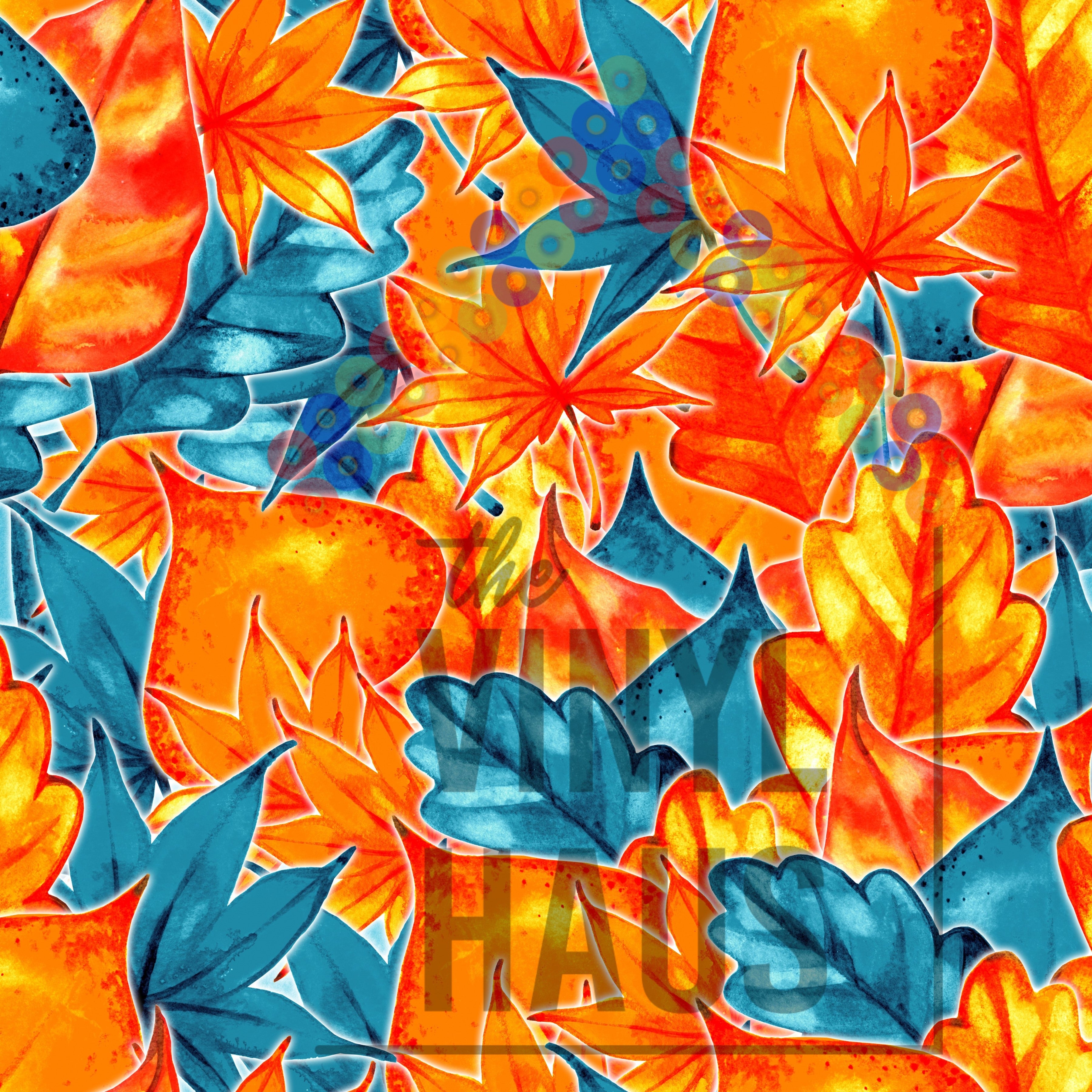 Fall Leaves Pattern Vinyl 12" x 12" - The Vinyl Haus