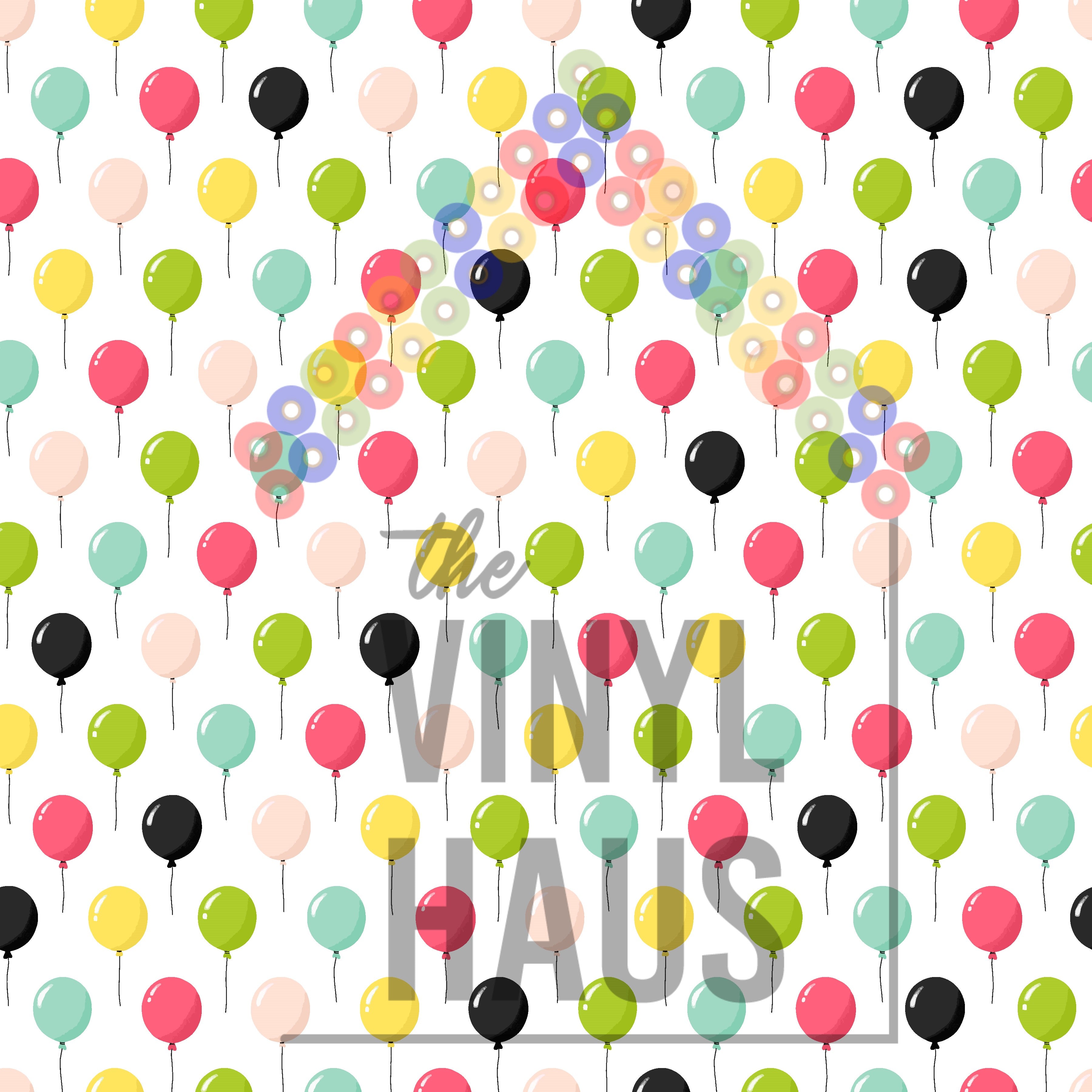 Balloon Pattern Vinyl 12" x 12" - The Vinyl Haus