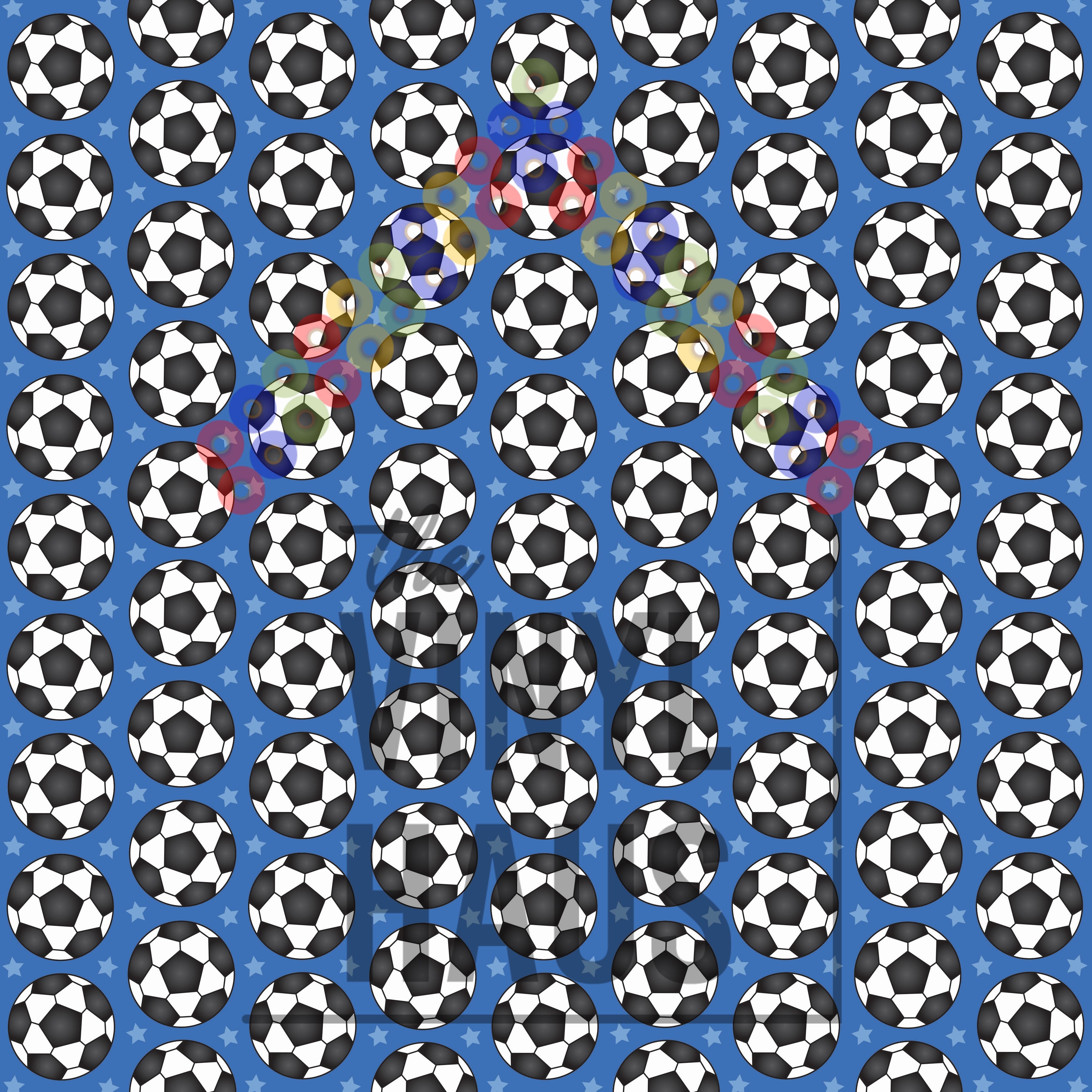 Soccer Ball Pattern Vinyl 12" x 12" - The Vinyl Haus