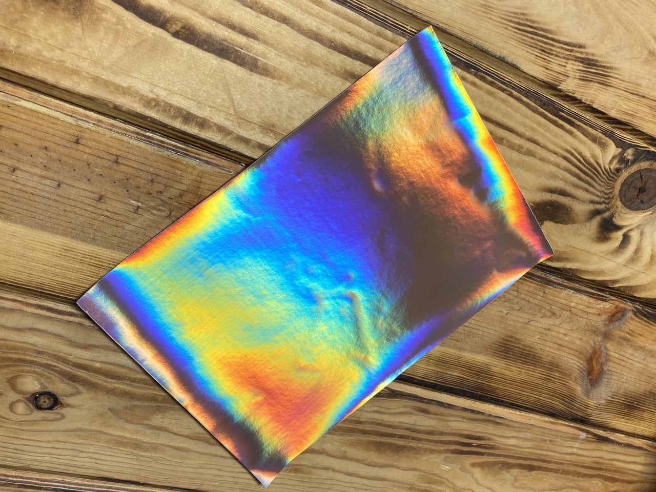 Holographic Faux Leather Sheet Rose Gold 8" x 12" - Heat Transfer Haus