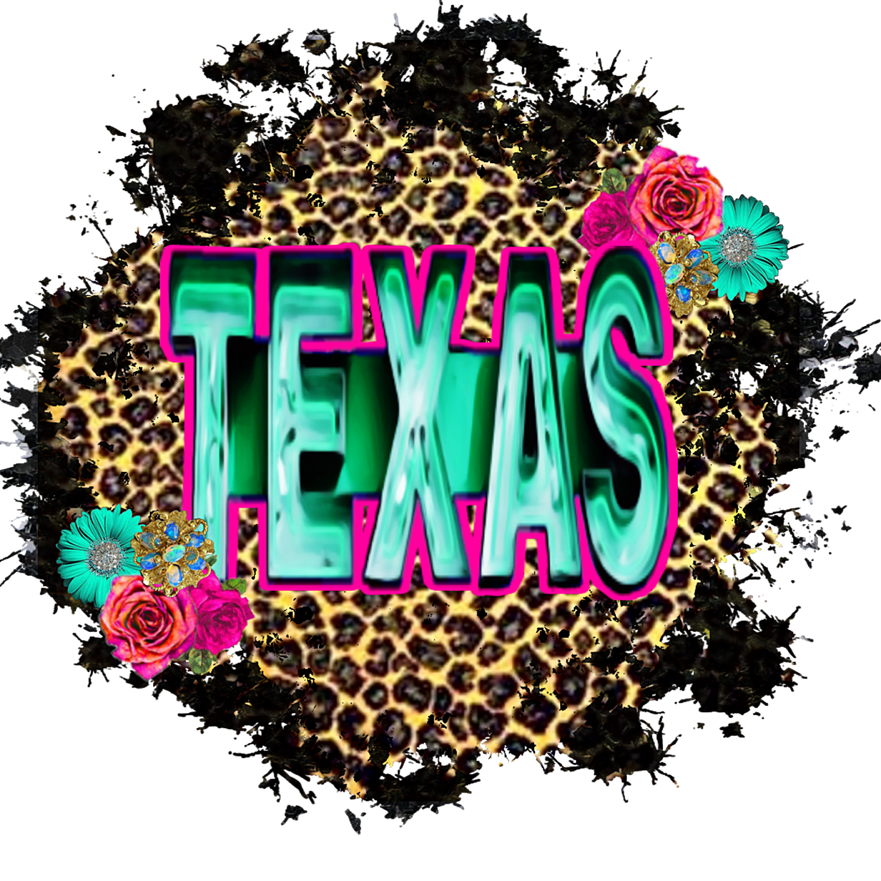 Sublimation Prints - Texas Leopard Print - The Vinyl Haus
