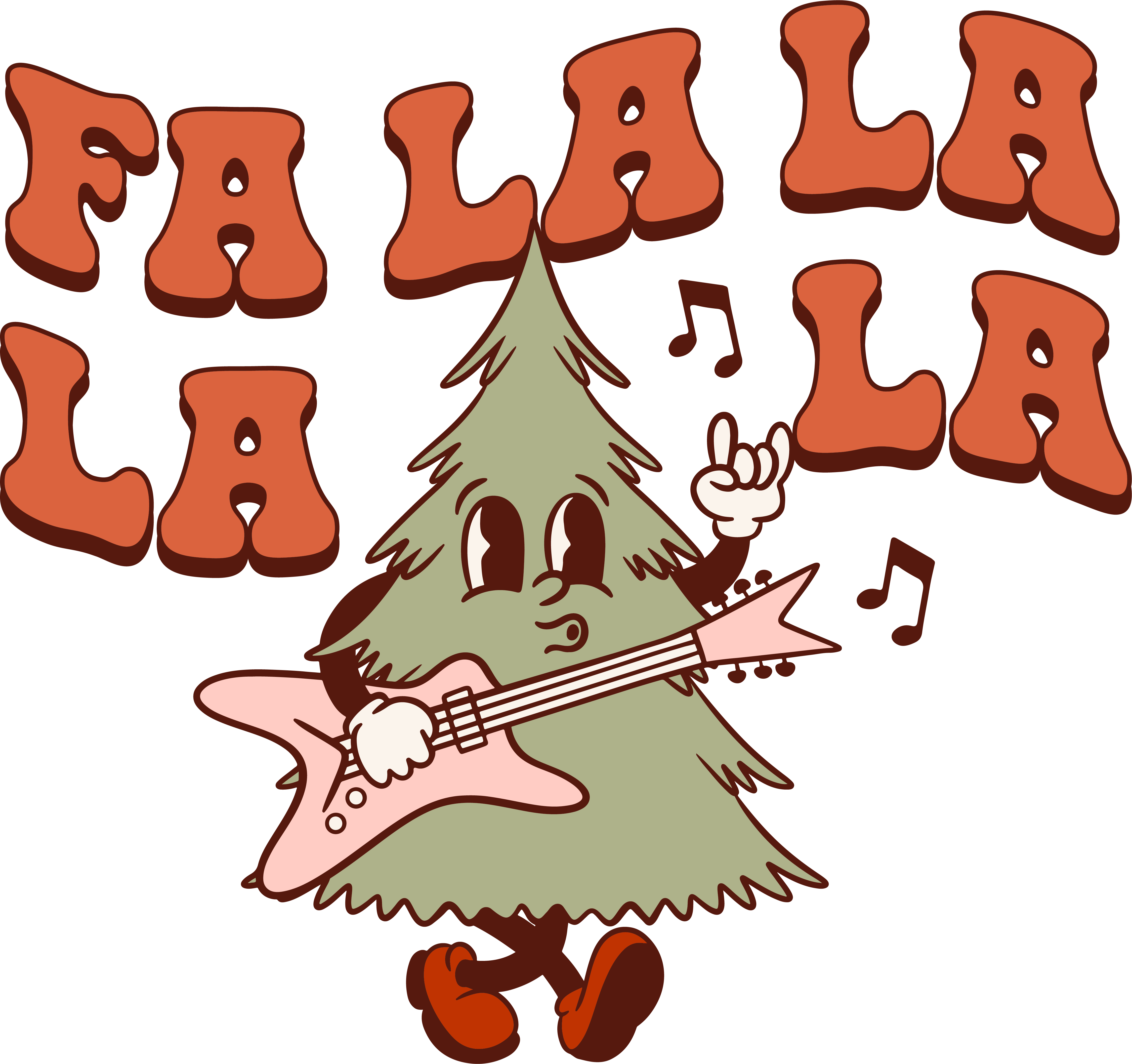 HTV Prints - Fa La La Tree - The Vinyl Haus