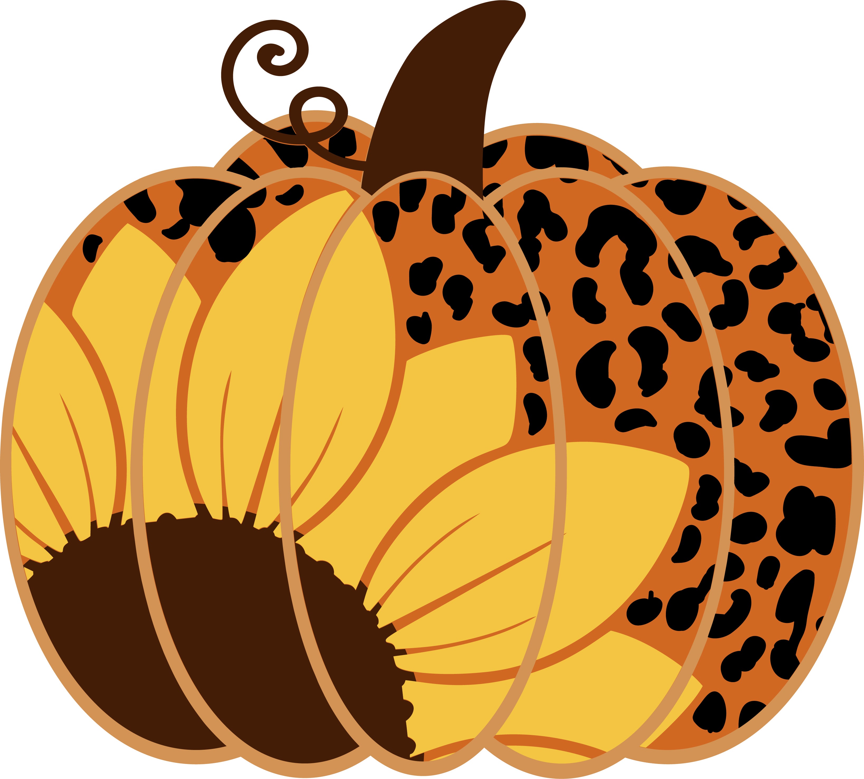 Sublimation Prints - Sunflower Leopard Pumpkin - The Vinyl Haus