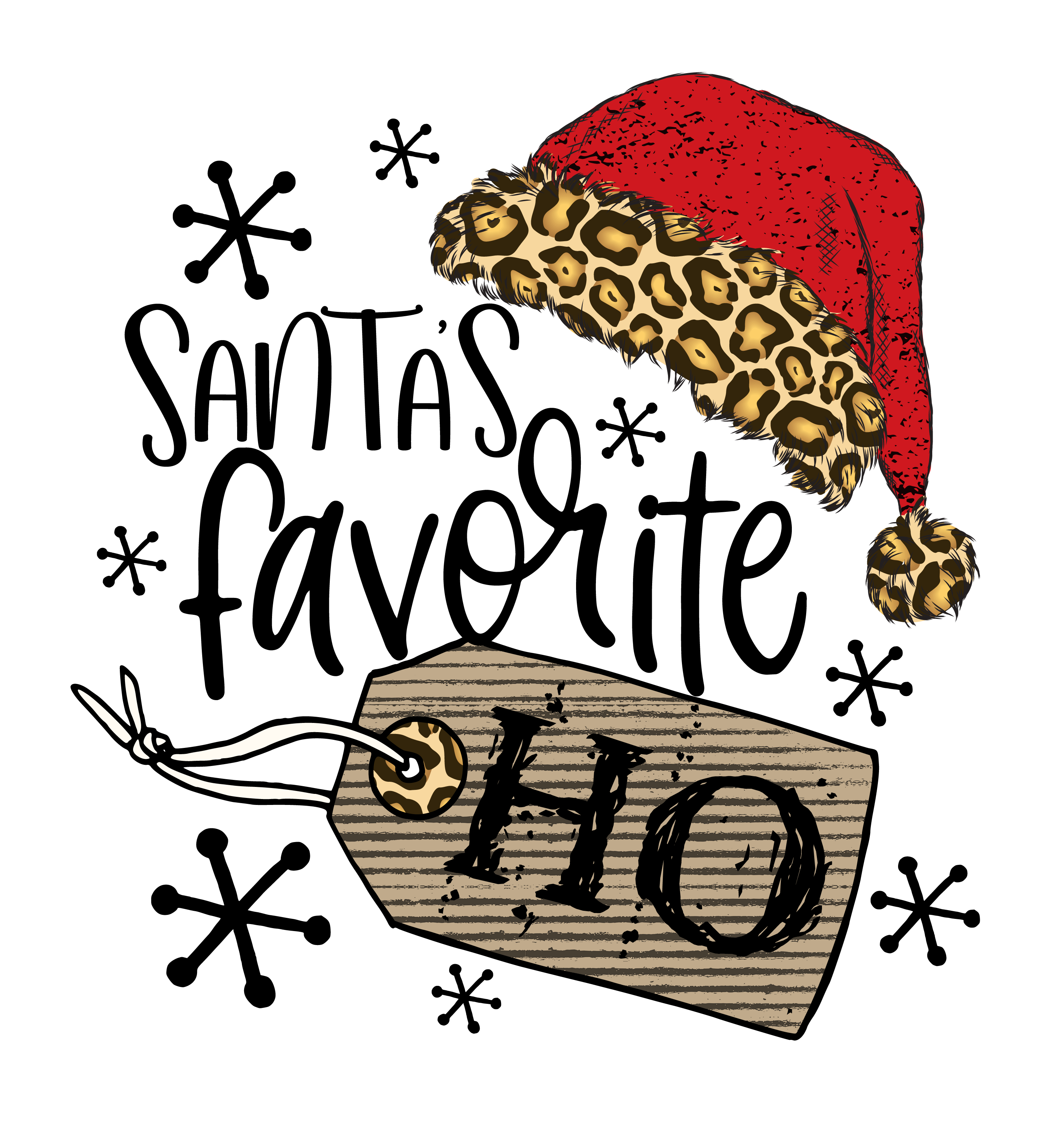 HTV Prints - Santa's Favorite Ho - The Vinyl Haus