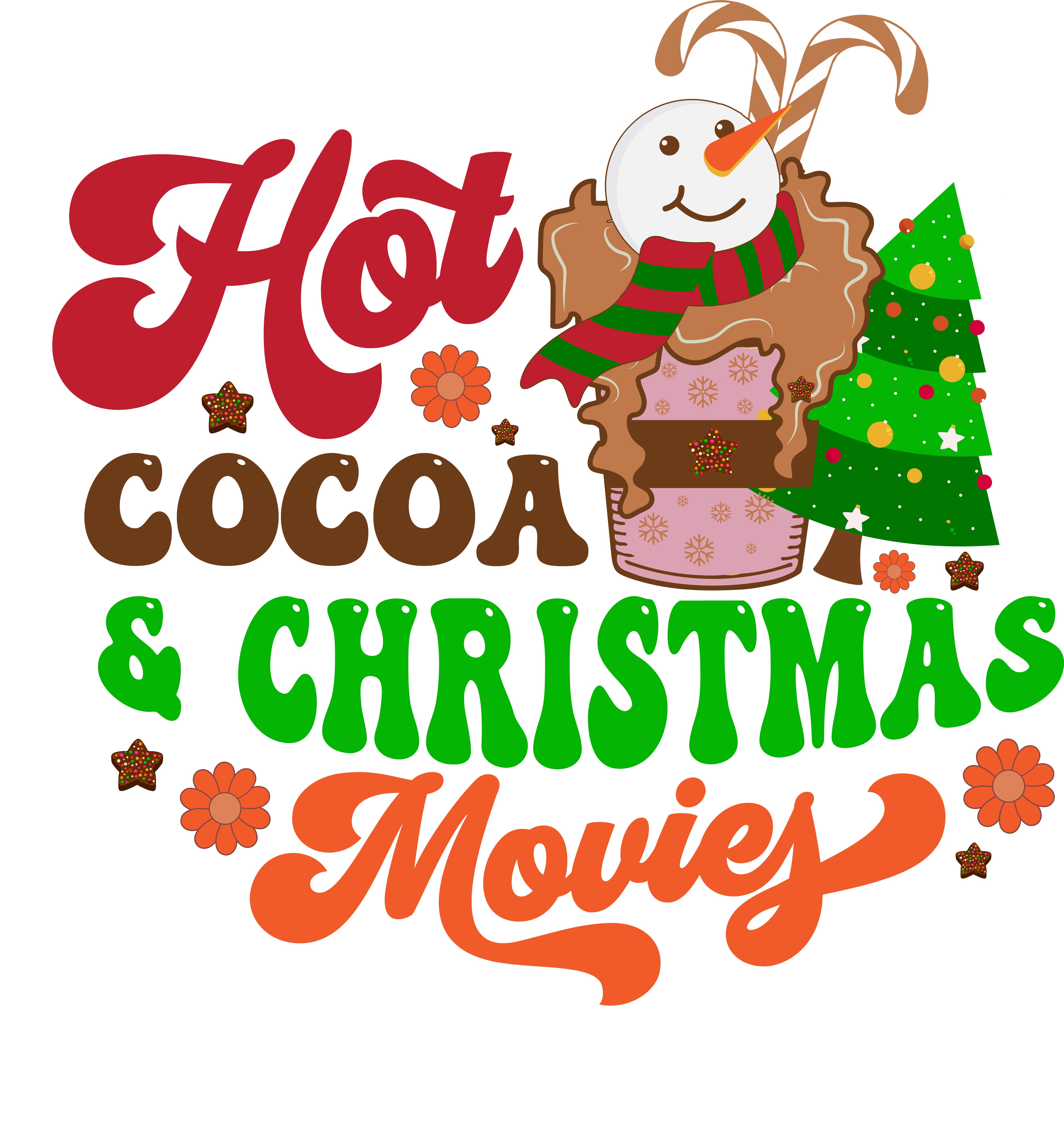 Sublimation Prints - Hot Cocoa and Christmas Movies - The Vinyl Haus