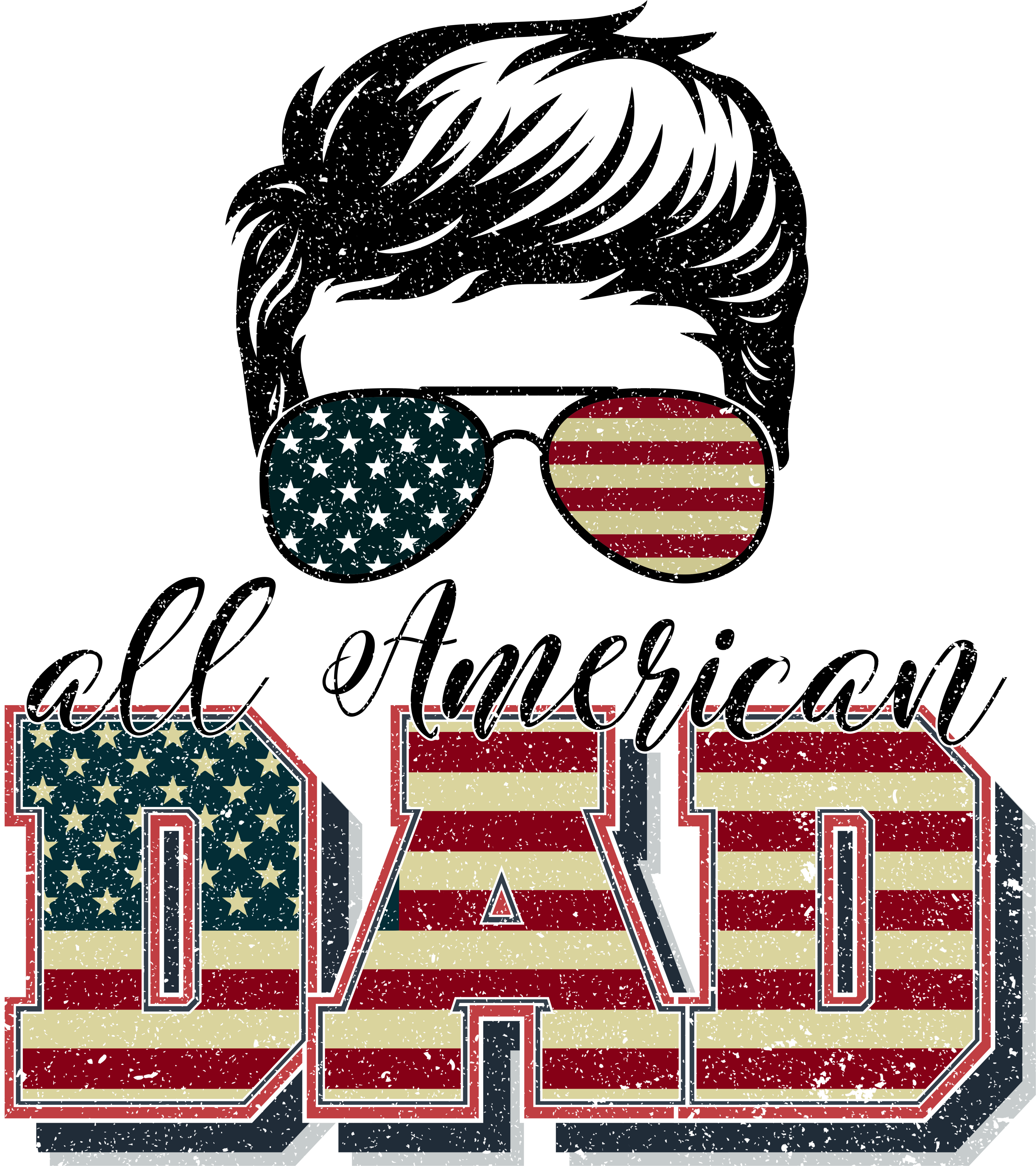 Sublimation Prints - All American Dad - The Vinyl Haus