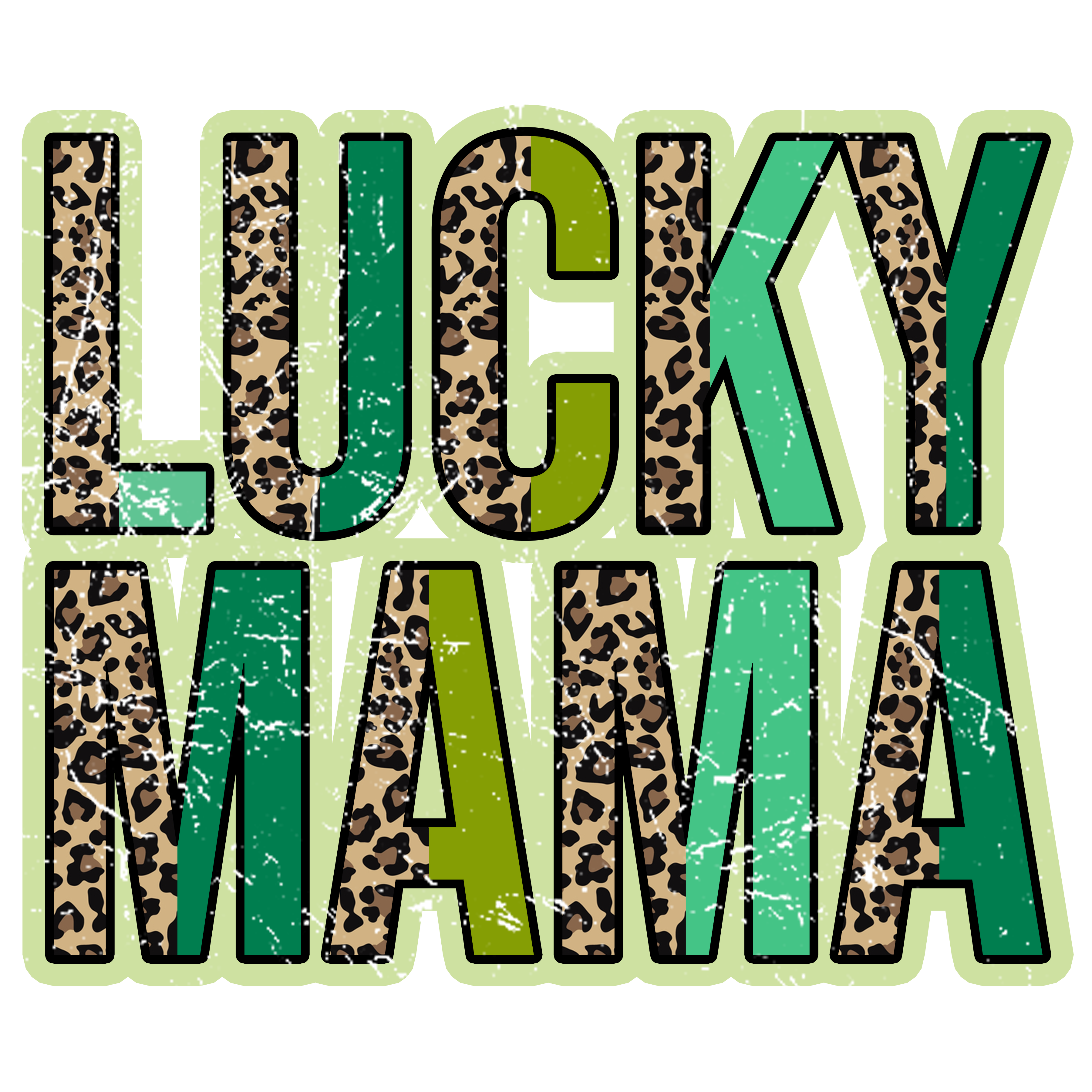 HTV Prints - Lucky MAMA - The Vinyl Haus