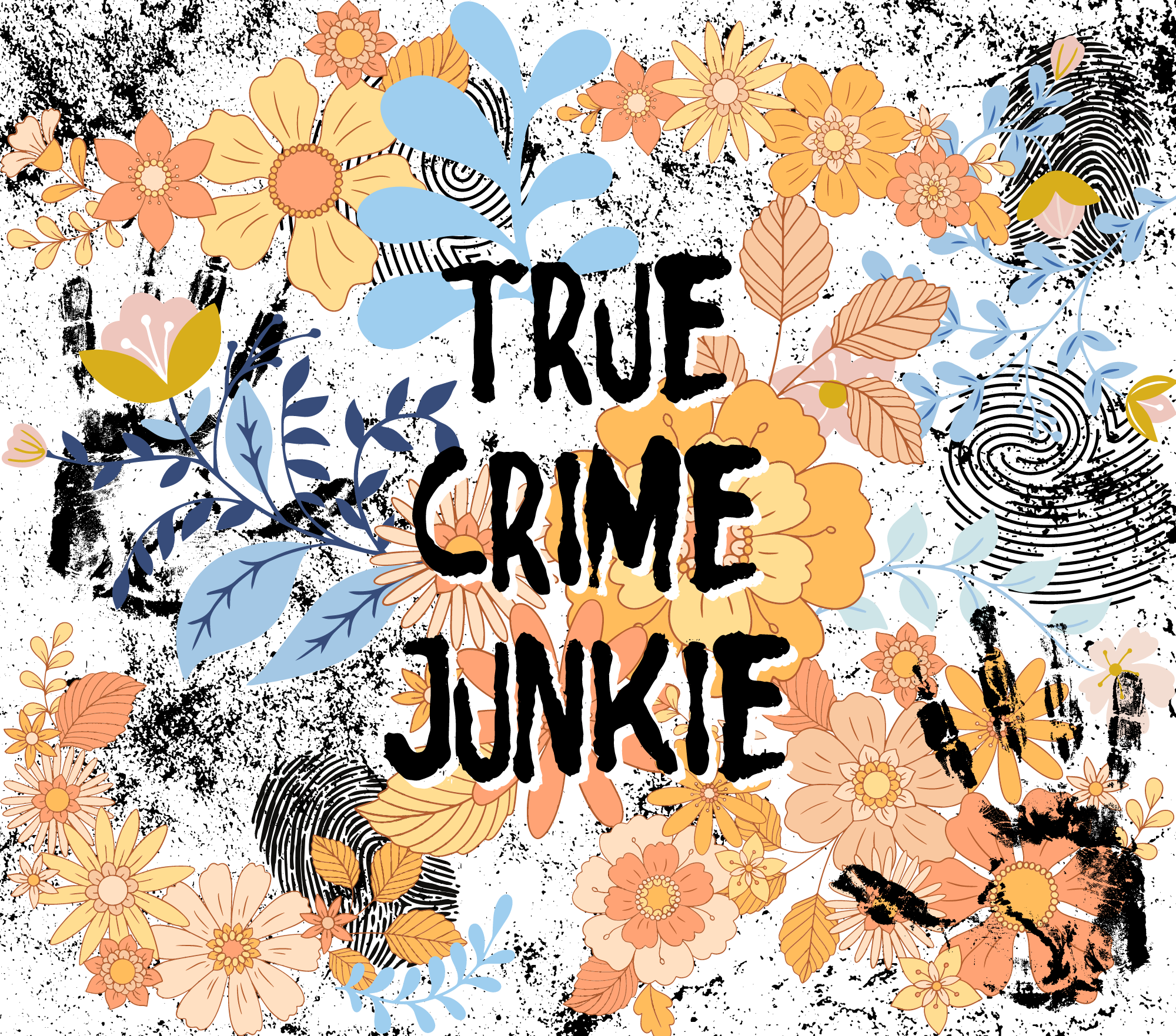 Sublimation Tumbler Wrap - True Crime Junkie - The Vinyl Haus