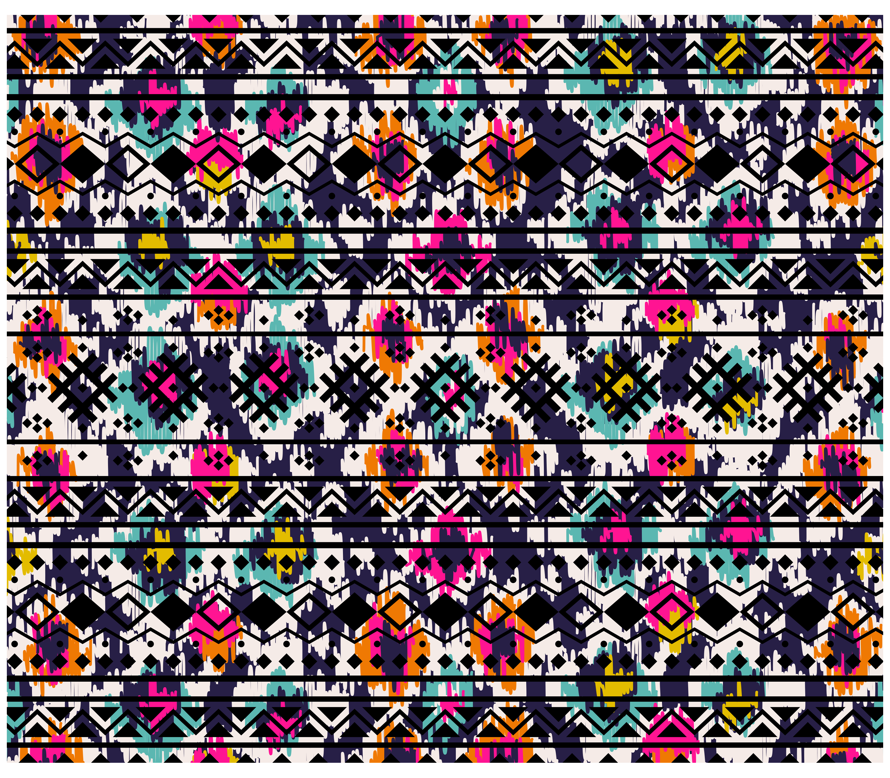 Sublimation Tumbler Wrap - Tribal Black Background - The Vinyl Haus