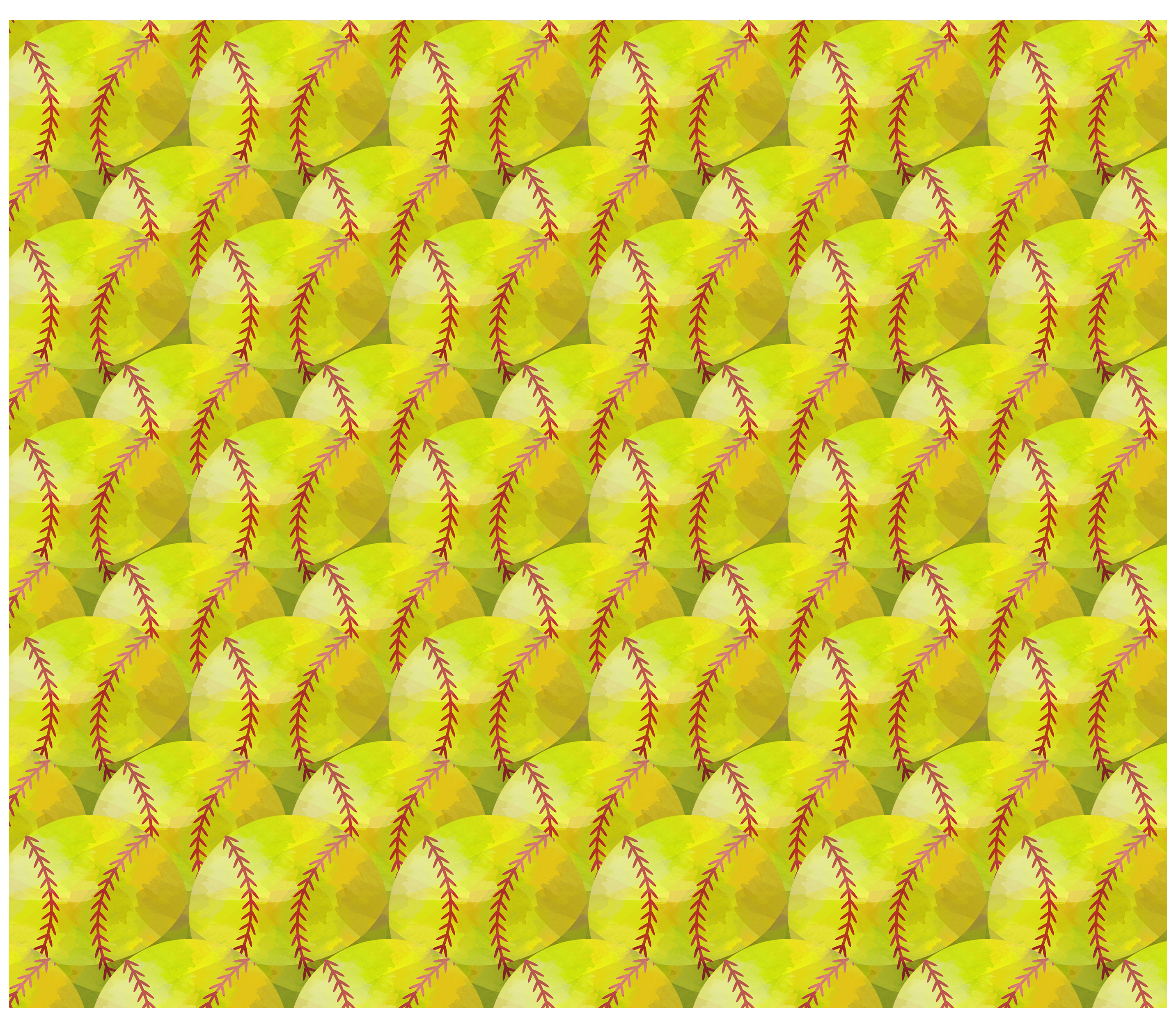 Sublimation Tumbler Wrap - Softballs - The Vinyl Haus