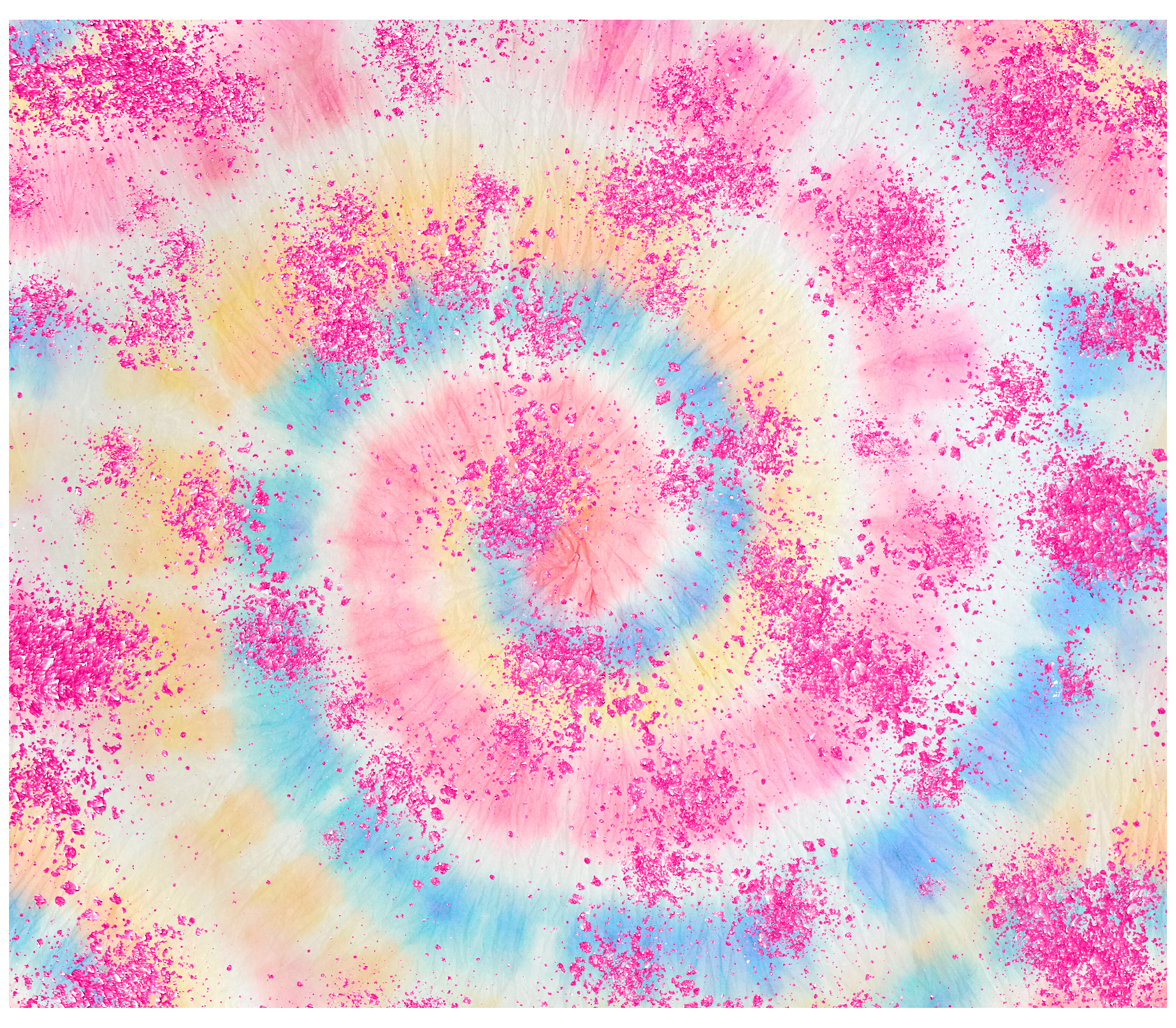 Sublimation Tumbler Wrap - Pastel Splatter Tie Dye - The Vinyl Haus